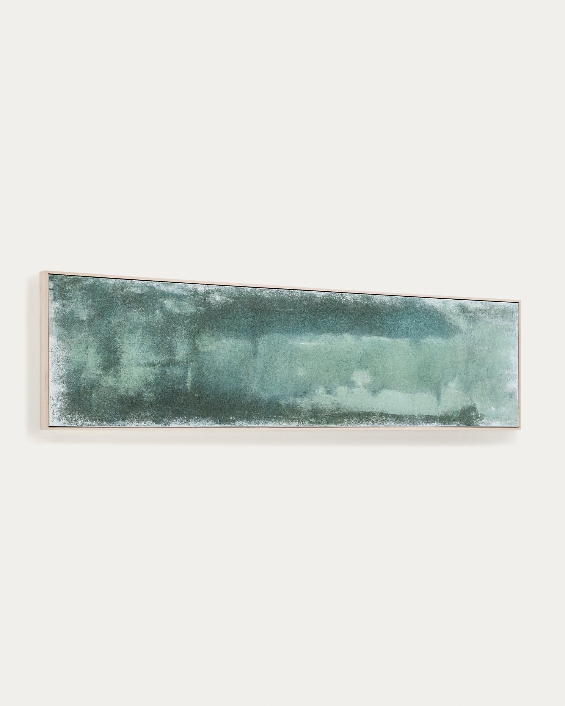 Selnar green abstract picture 182 x 47cm - Product View