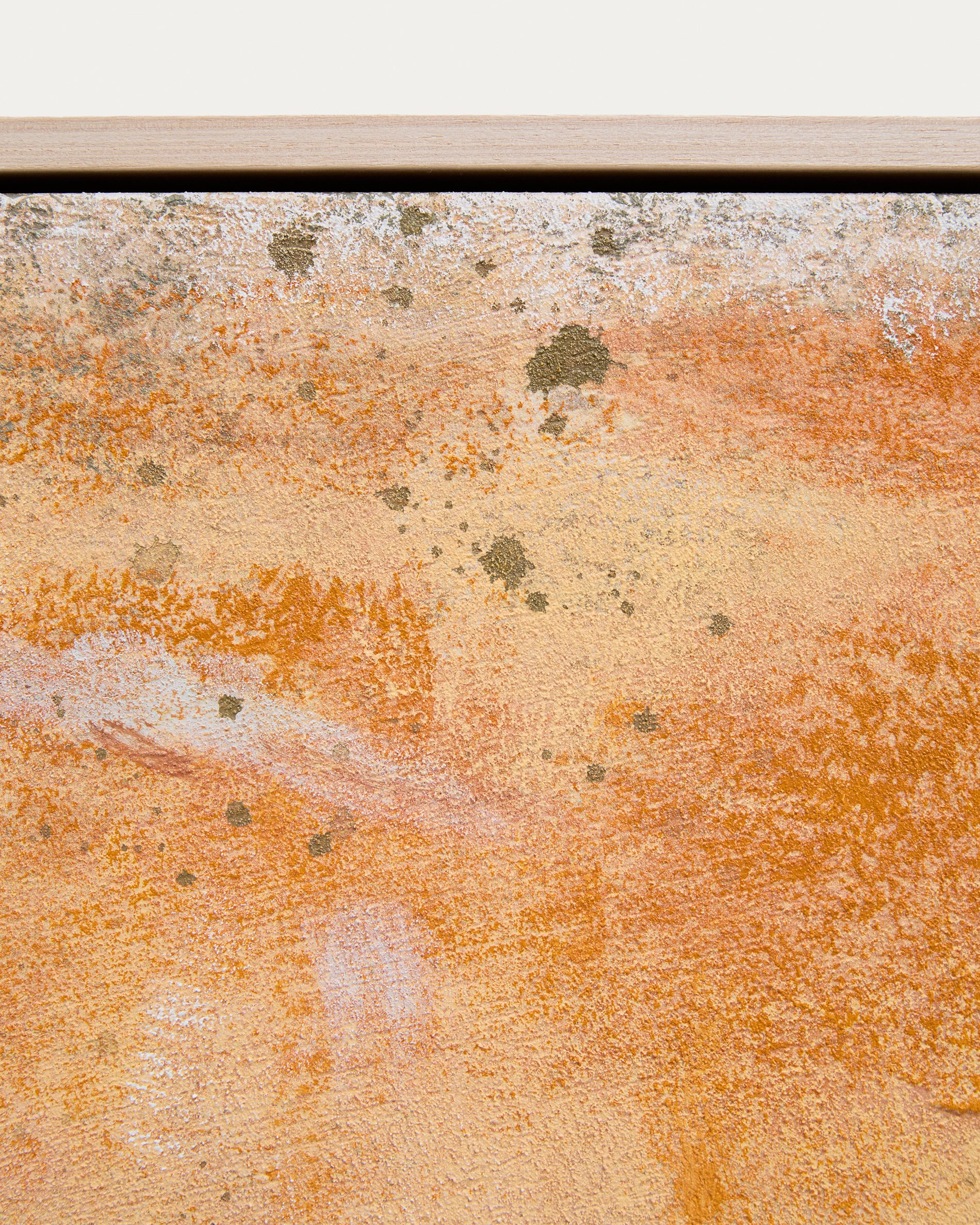 Selnar yellow abstract picture 182 x 47cm - Detail