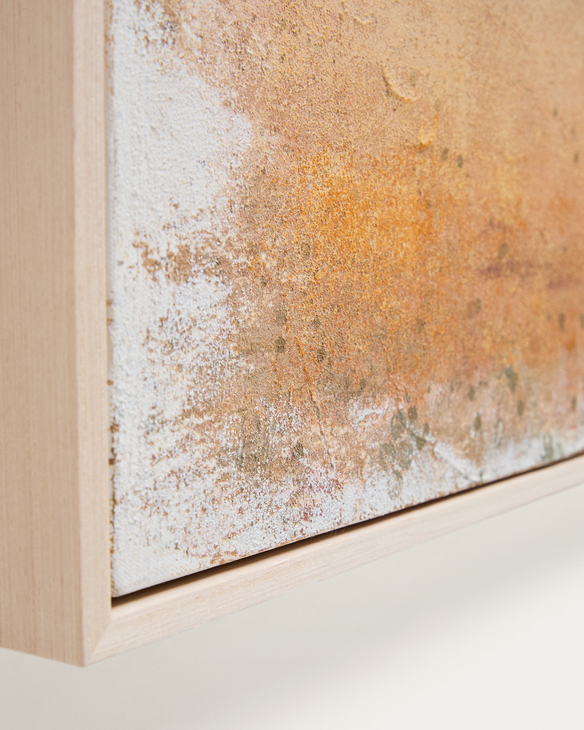 Selnar yellow abstract picture 182 x 47cm - Detail
