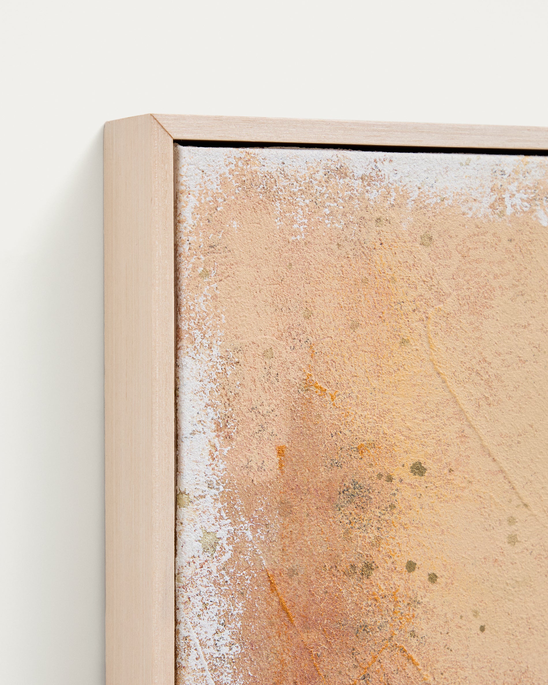 Selnar yellow abstract picture 60 x 90cm - Detail