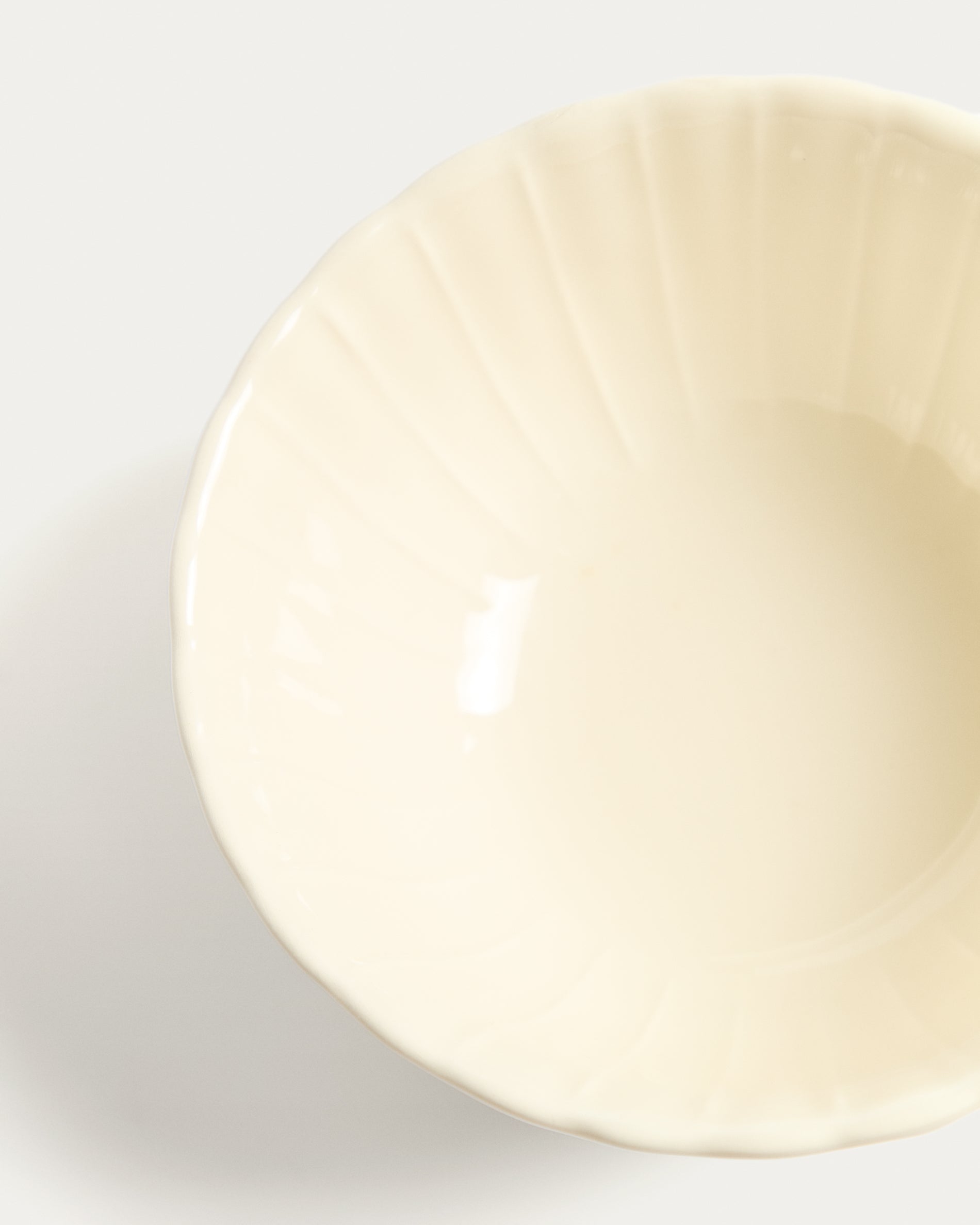 Beige Varla ceramic bowl - Detail