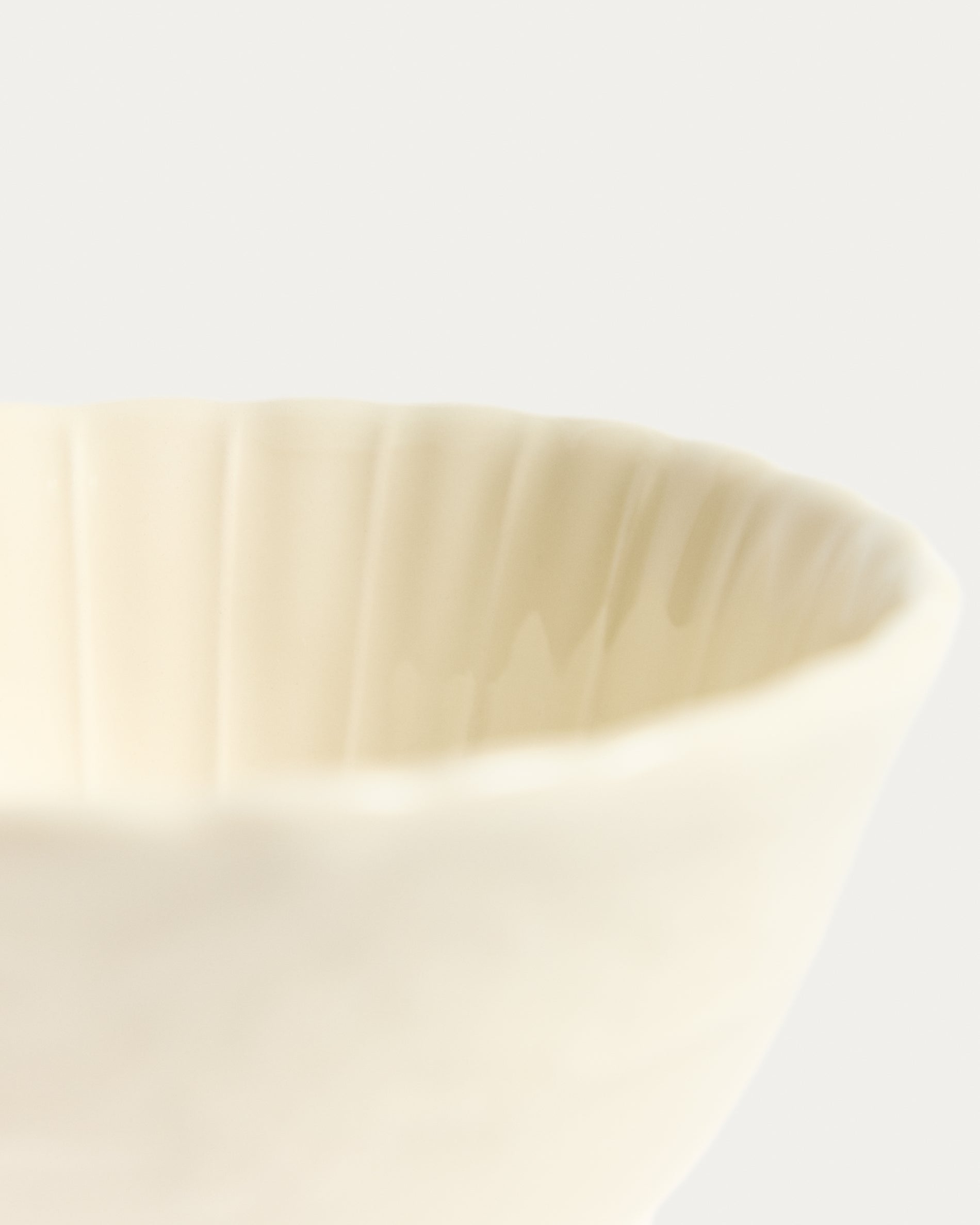 Beige Varla ceramic bowl - Detail