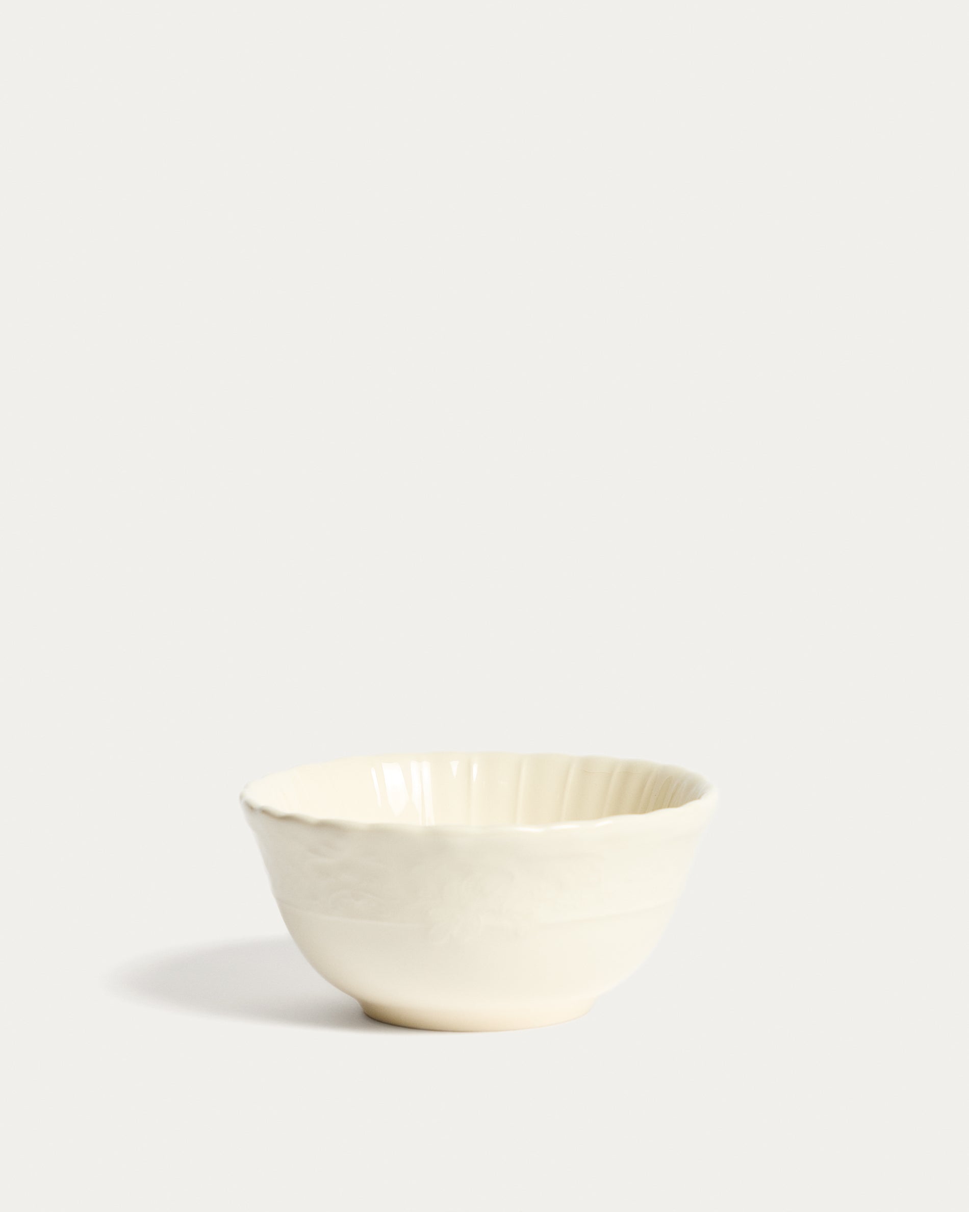 Beige Varla ceramic bowl - Product View
