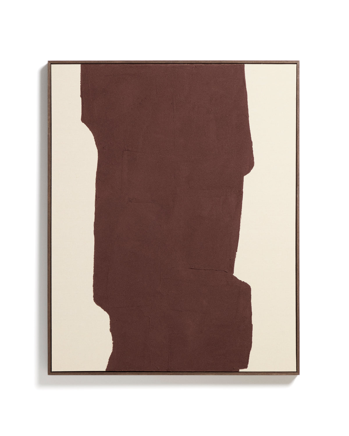 Irden hand-painted abstract picture in burgundy 80 x 100cm - Product Image