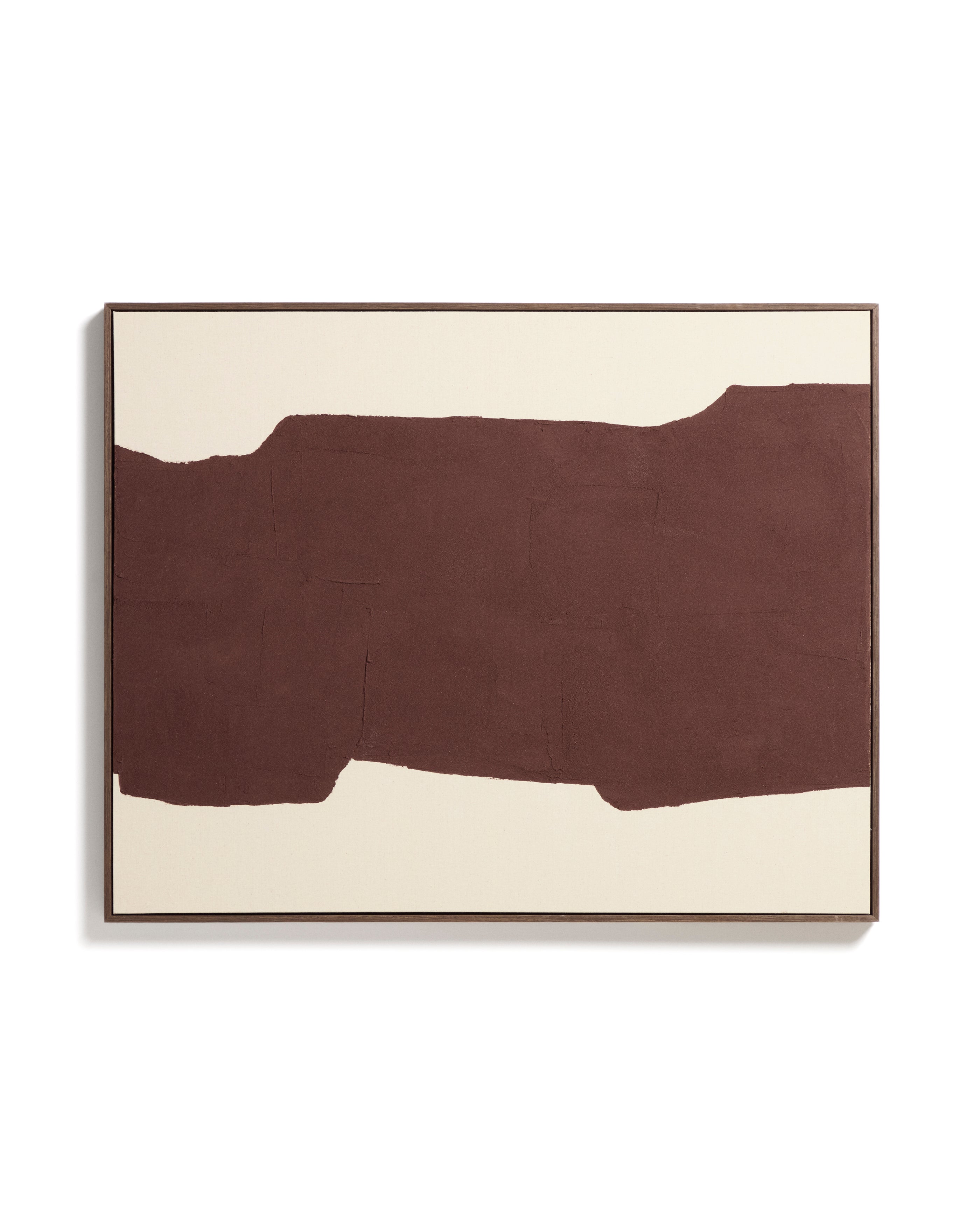 Irden hand-painted abstract picture in burgundy 80 x 100cm - Product Image