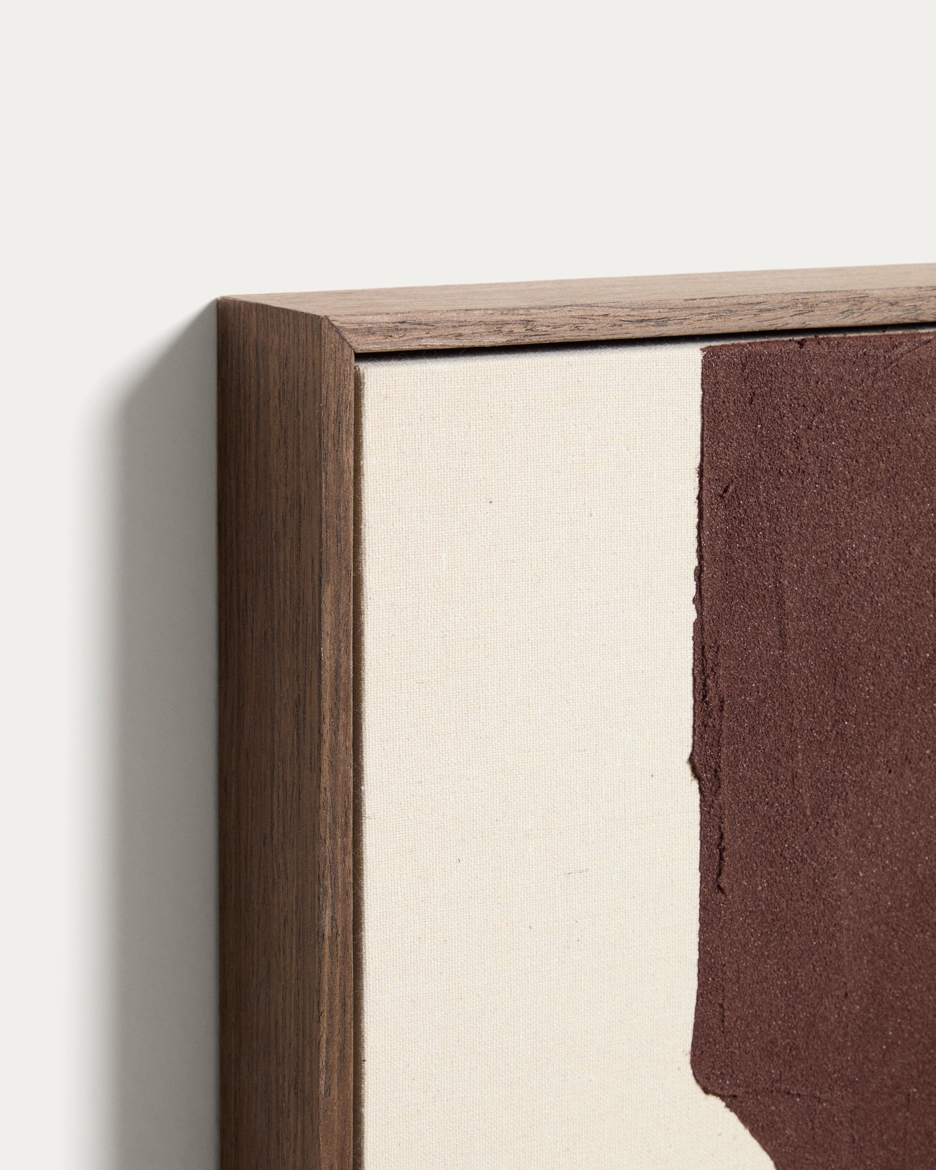 Irden hand-painted abstract picture in burgundy 80 x 100cm - Detail