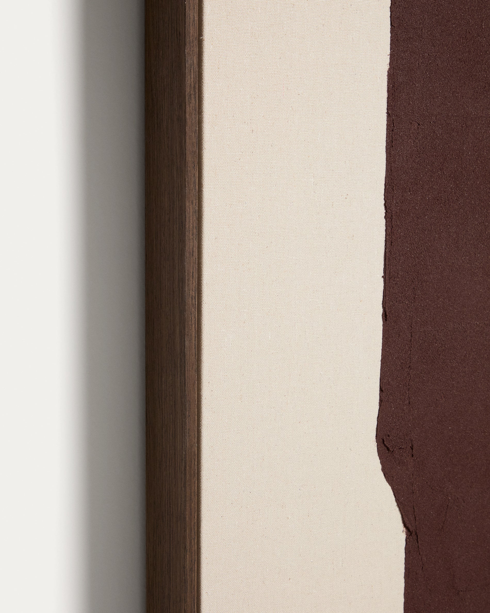 Irden hand-painted abstract picture in burgundy 120 x 200cm - Detail