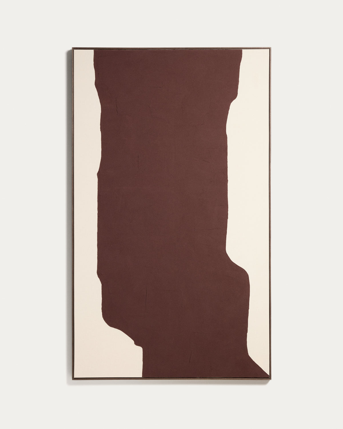 Irden hand-painted abstract picture in burgundy 120 x 200cm - Product View