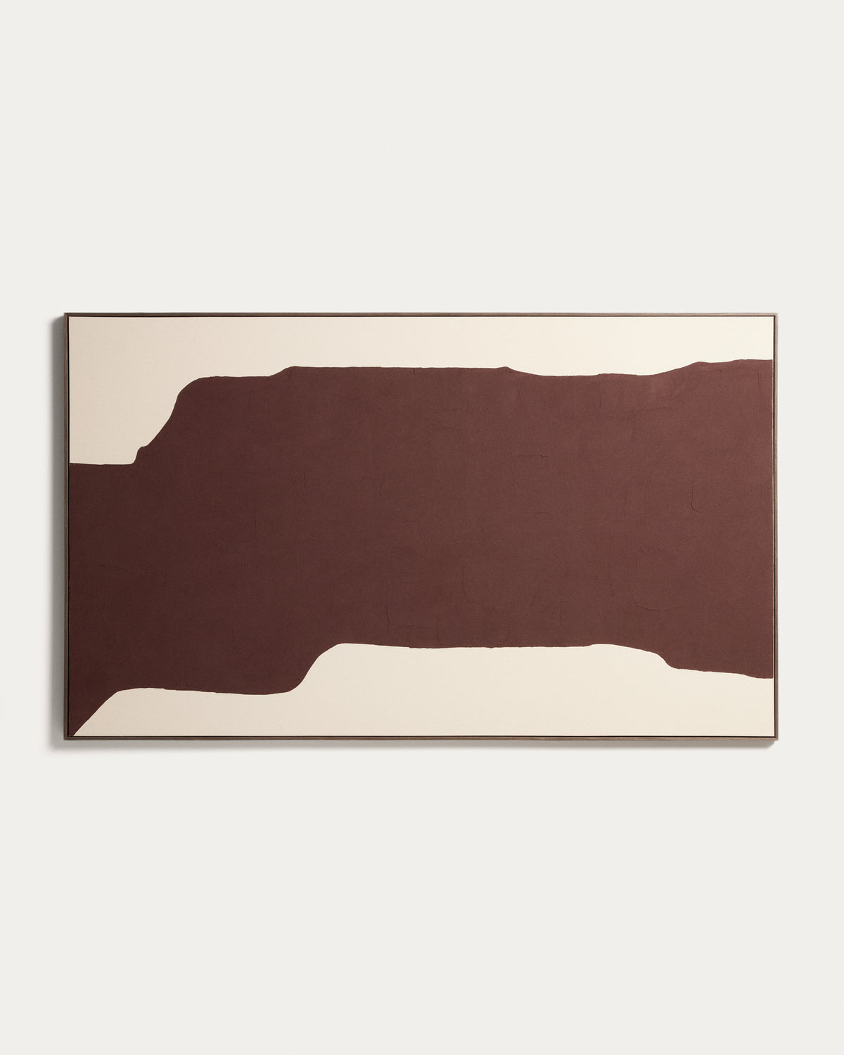 Irden hand-painted abstract picture in burgundy 120 x 200cm - Product View