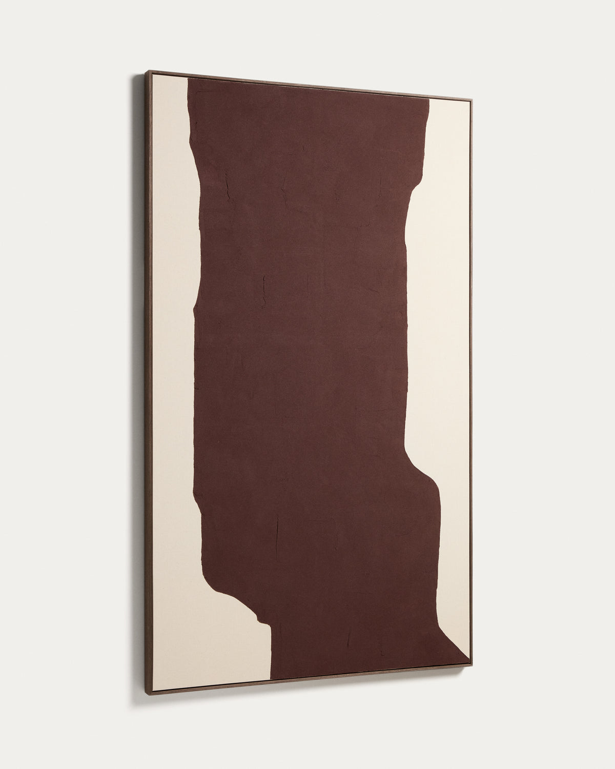 Irden hand-painted abstract picture in burgundy 120 x 200cm - Product View