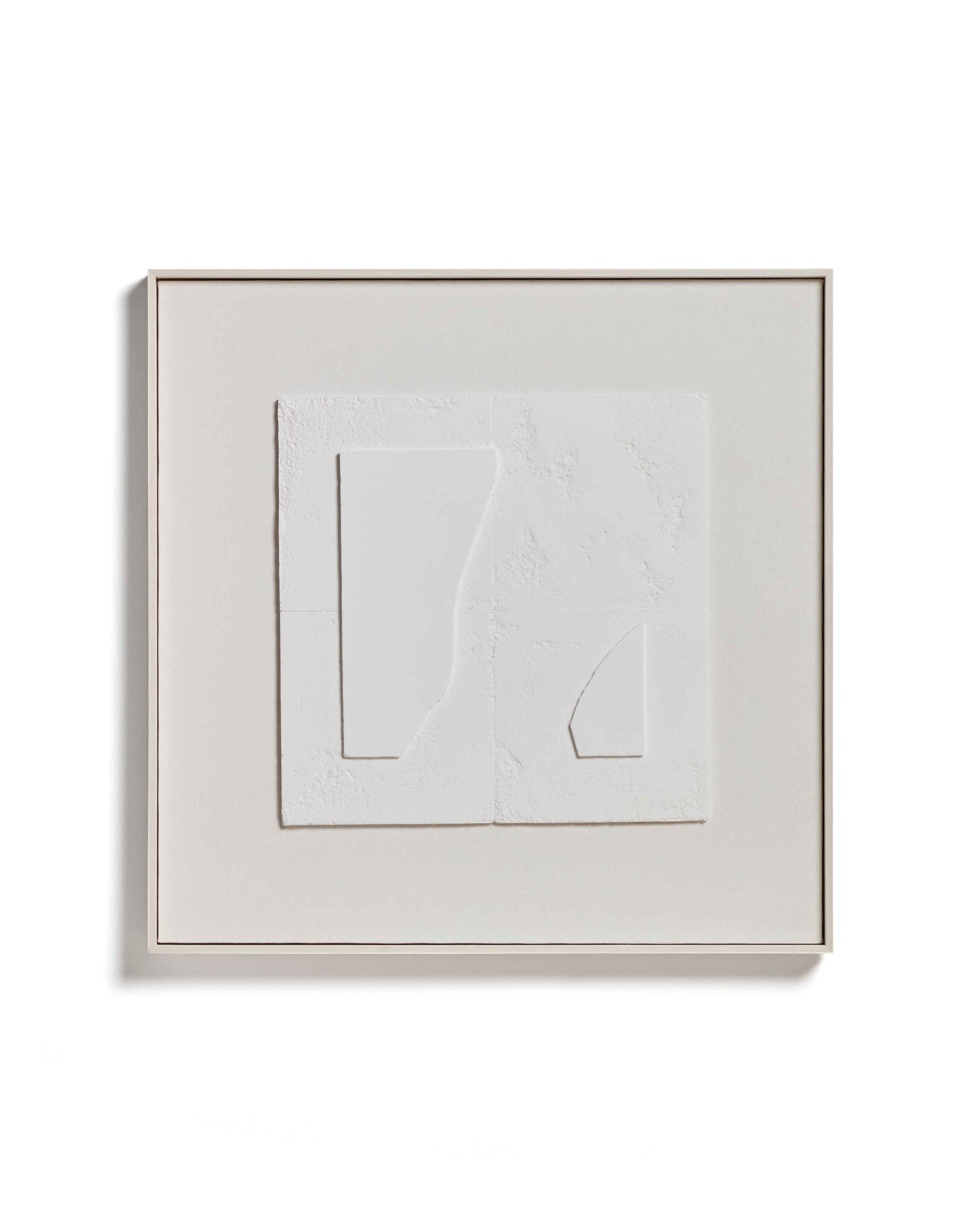 Gadir white abstract picture 80 x 80cm - Product Image