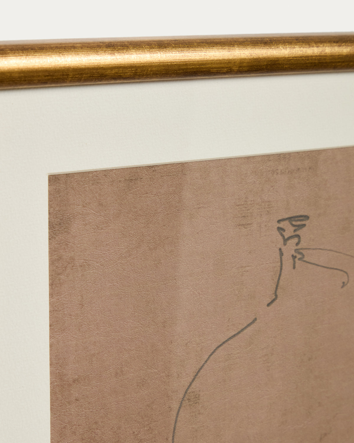 Ferni hand-drawn abstract picture 40 x 40cm - Detail