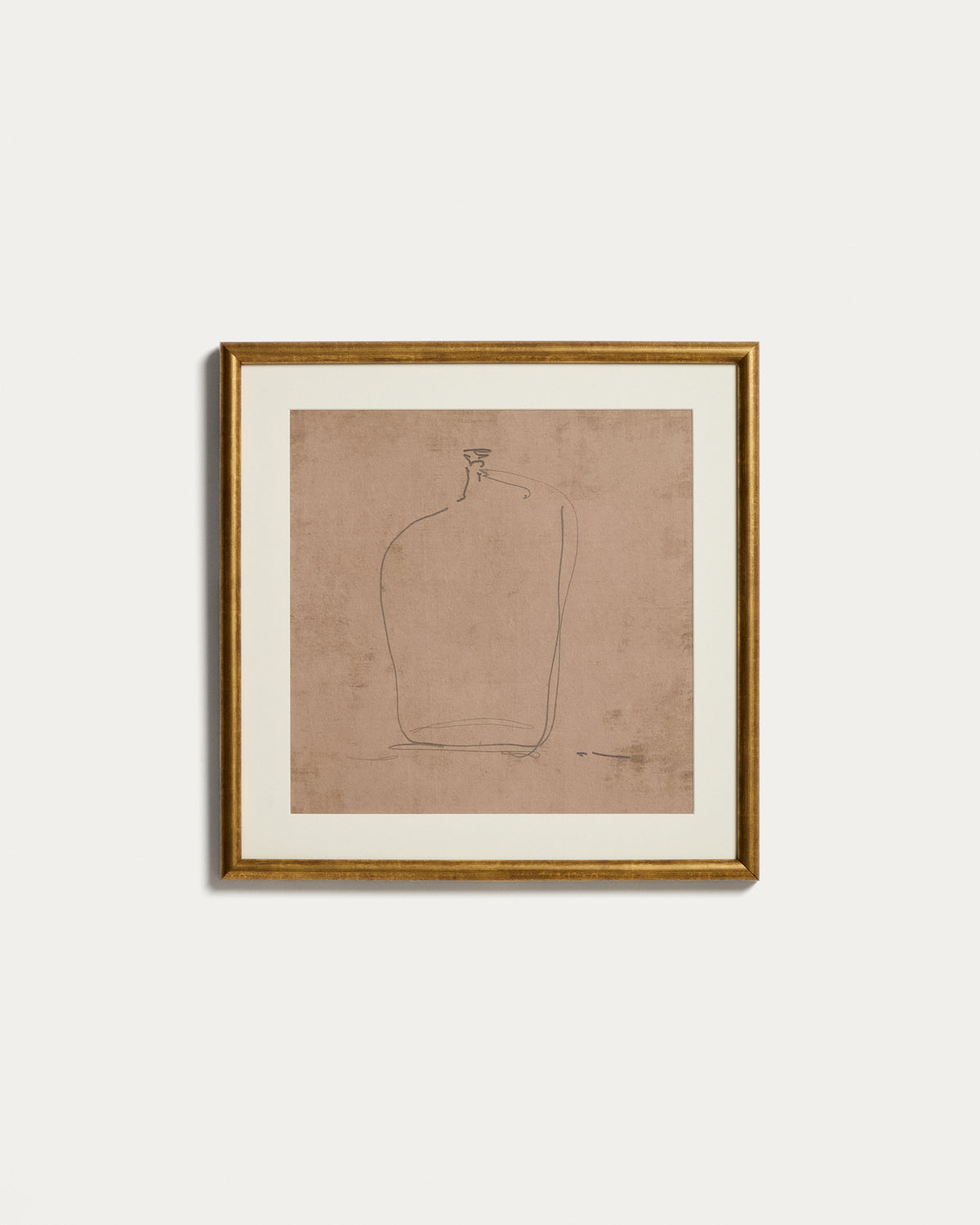 Ferni hand-drawn abstract picture 40 x 40cm - Product View