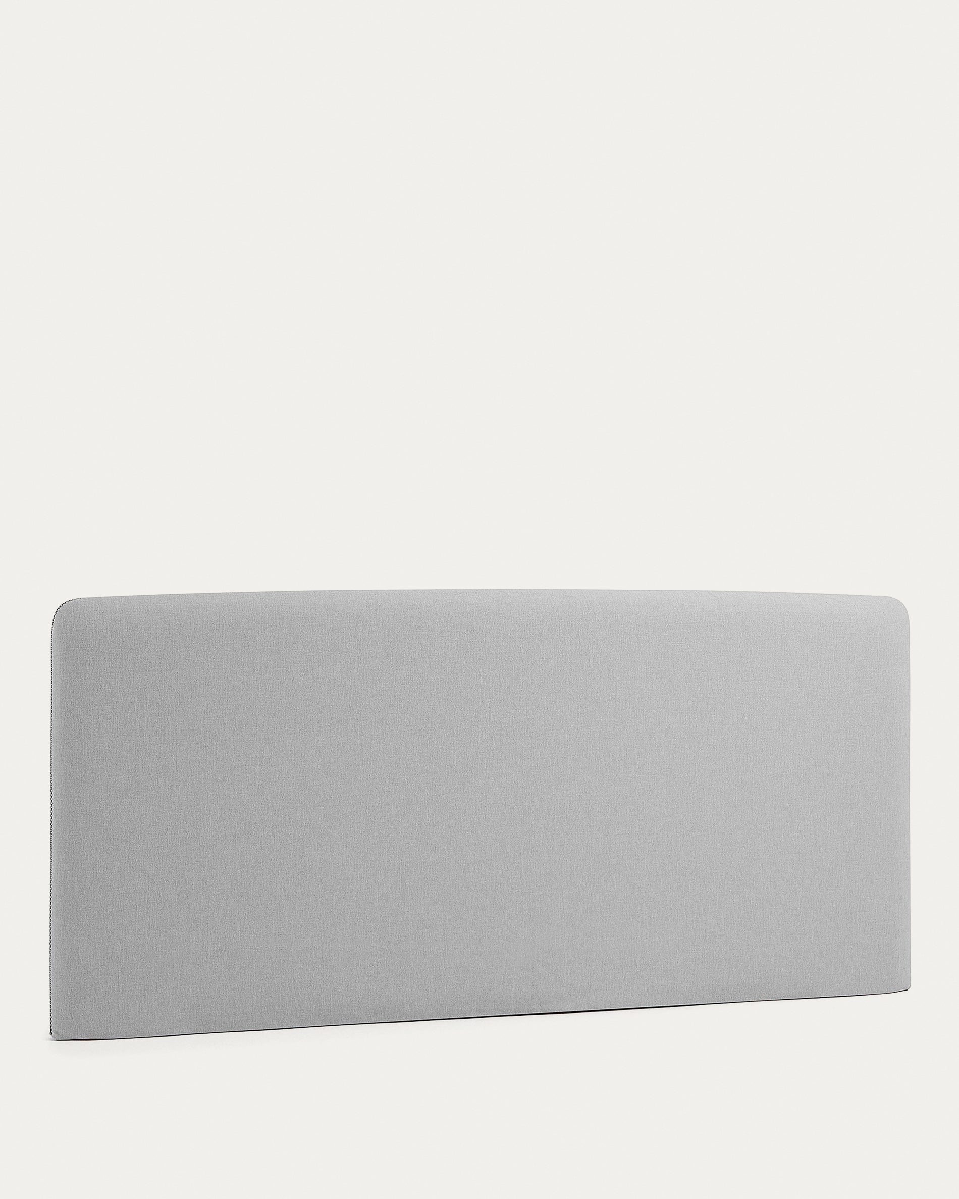 Dyla headboard with removable cover in grey, for 160 cm beds - Product View