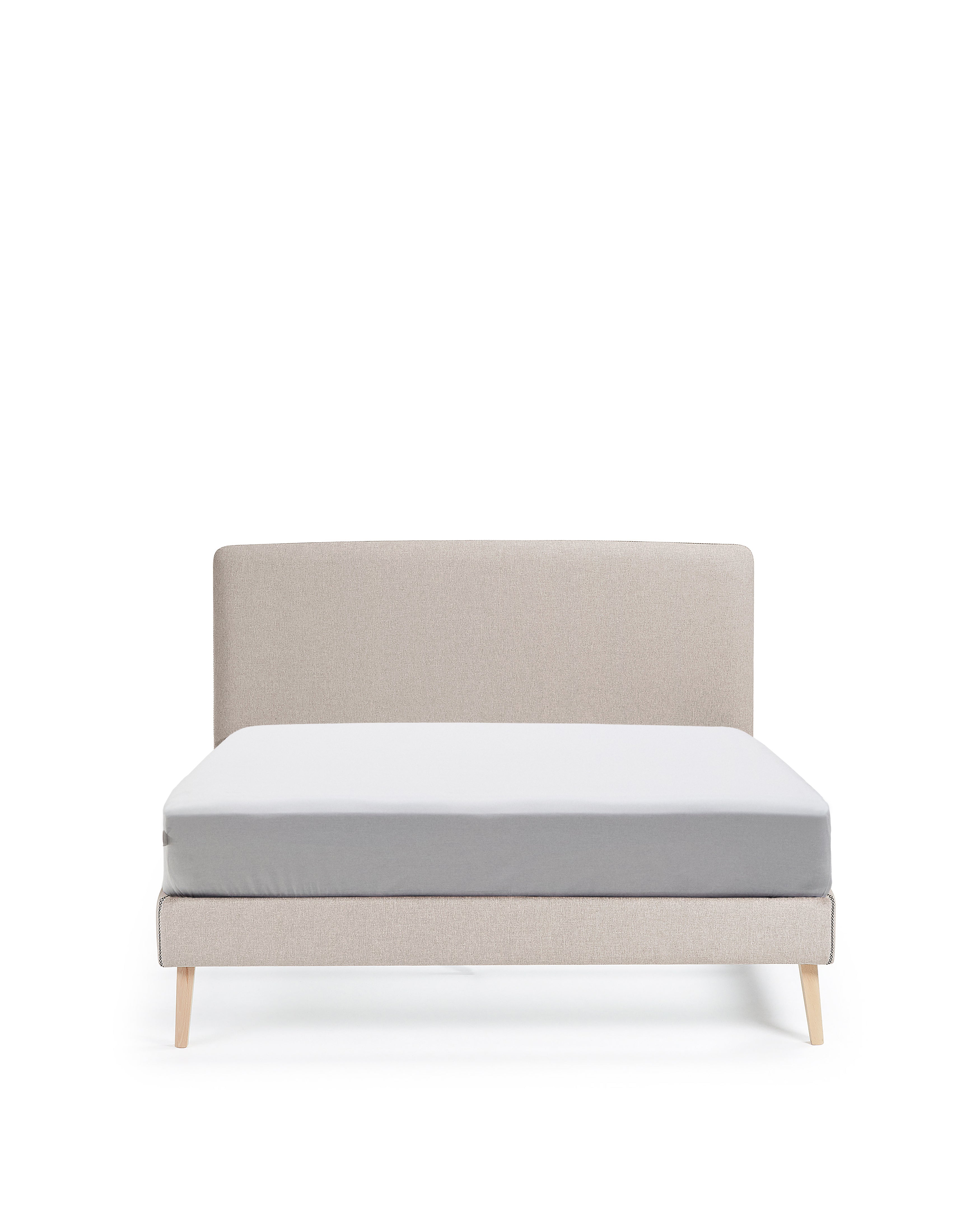 Dyla bed cover for a 150 x 190 cm mattress in beige - Product Image
