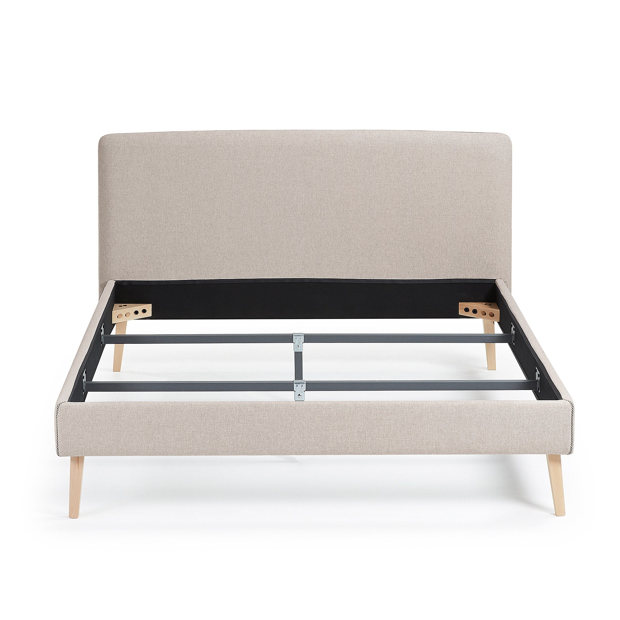 Dyla bed cover for a 150 x 190 cm mattress in beige - Product Image