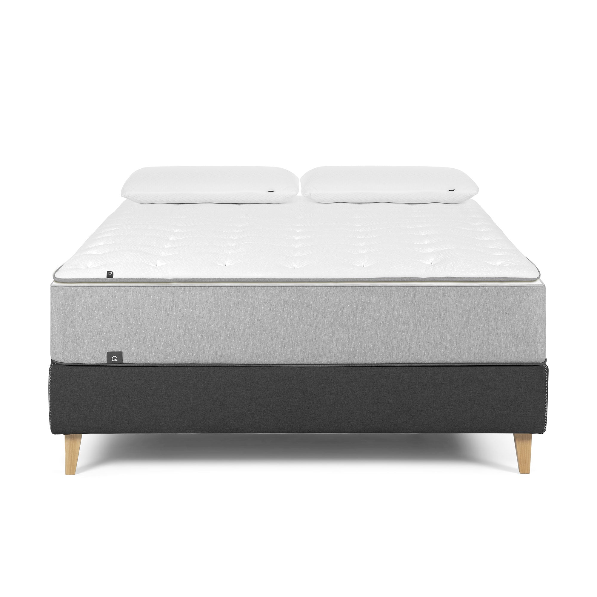 Nikos bed base cover fabric graphite 180 x 200 cm - Product Image