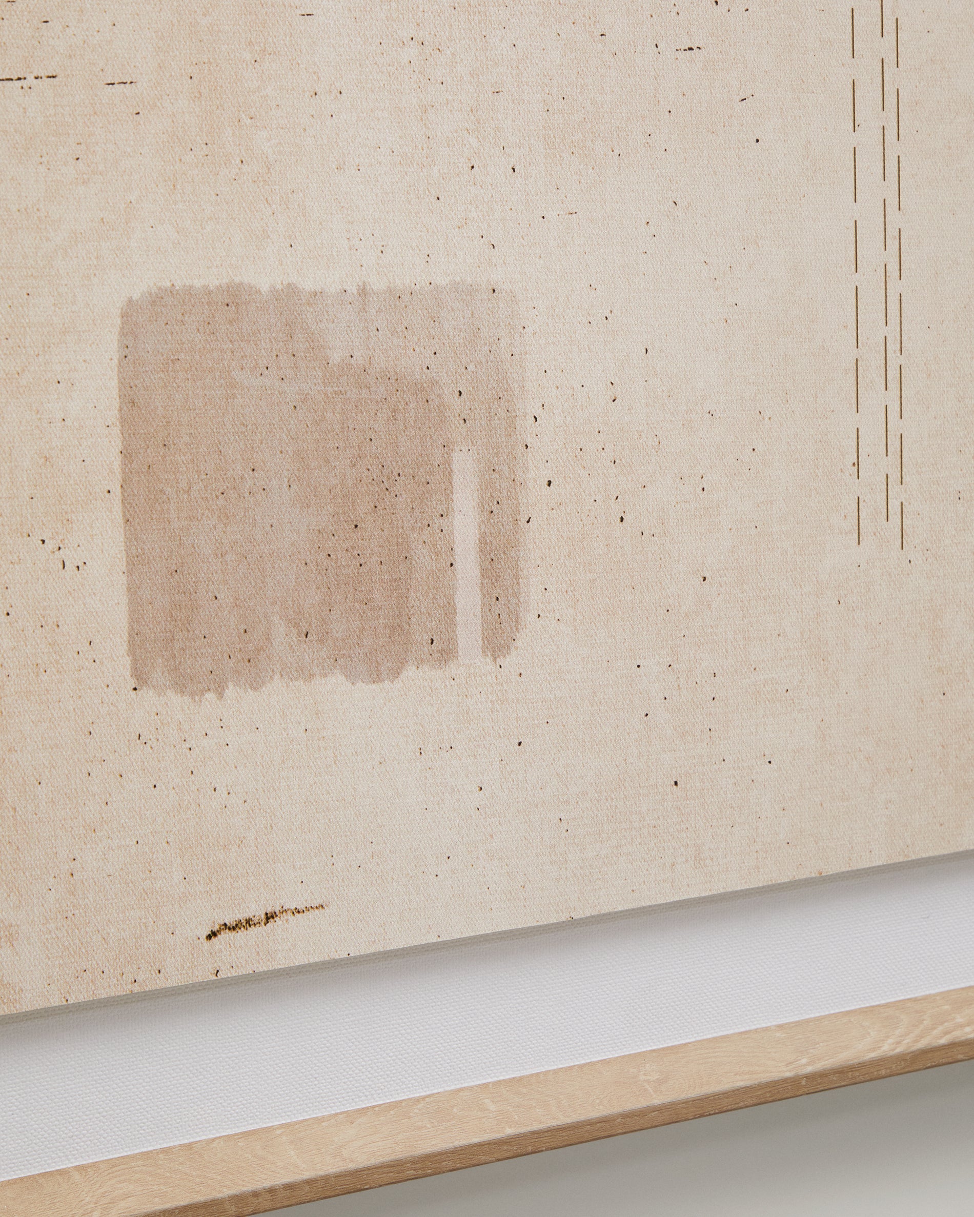 Sormina picture with 3 brown squares 60 x 90 cm - Detail