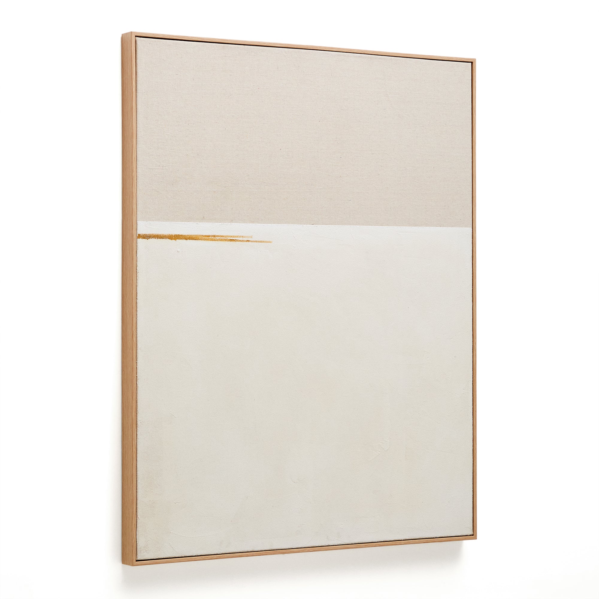 Salin absztrakt festmény vízszintes lencsíkkal 80 x 100 cm