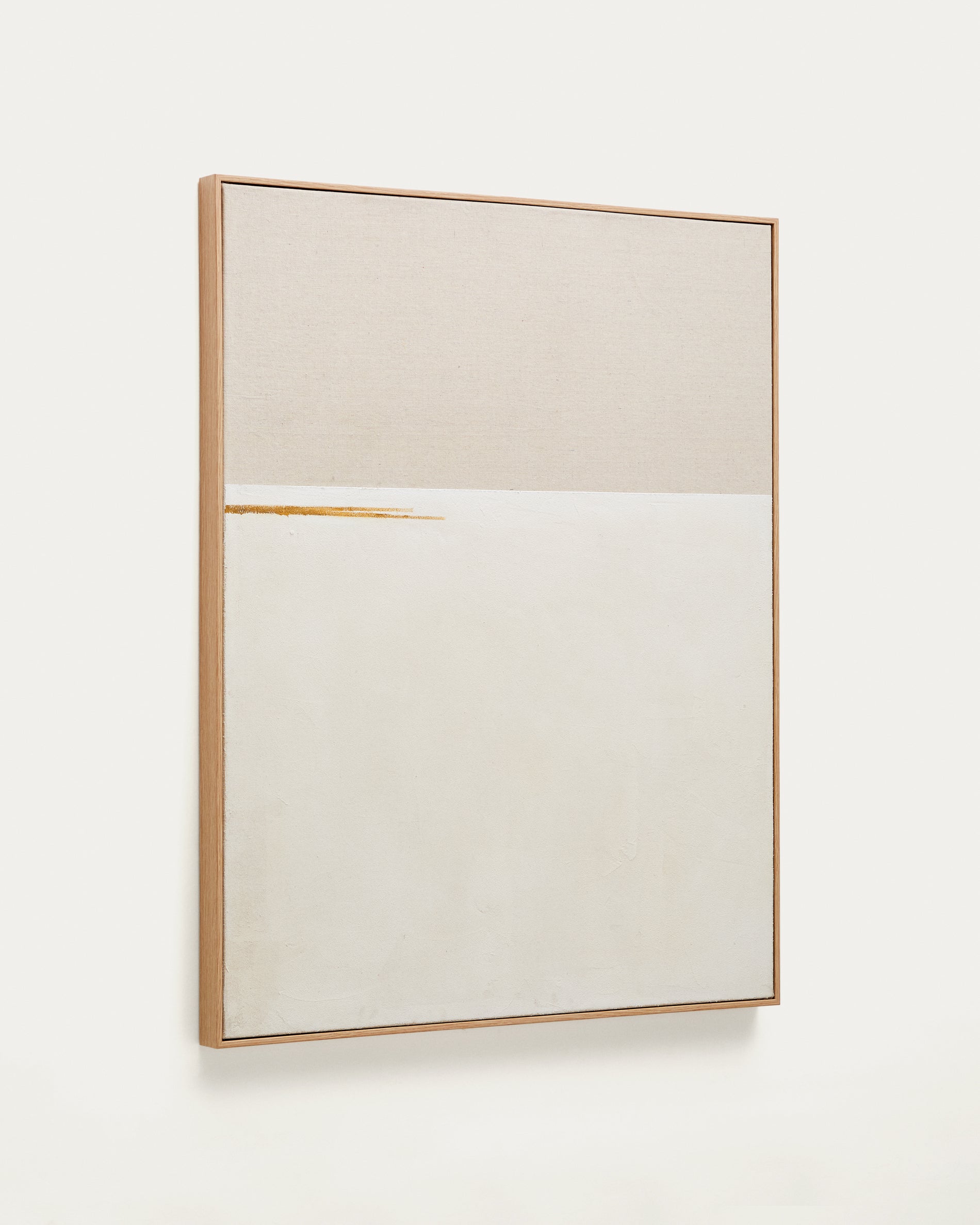 Salin absztrakt festmény vízszintes lencsíkkal 80 x 100 cm