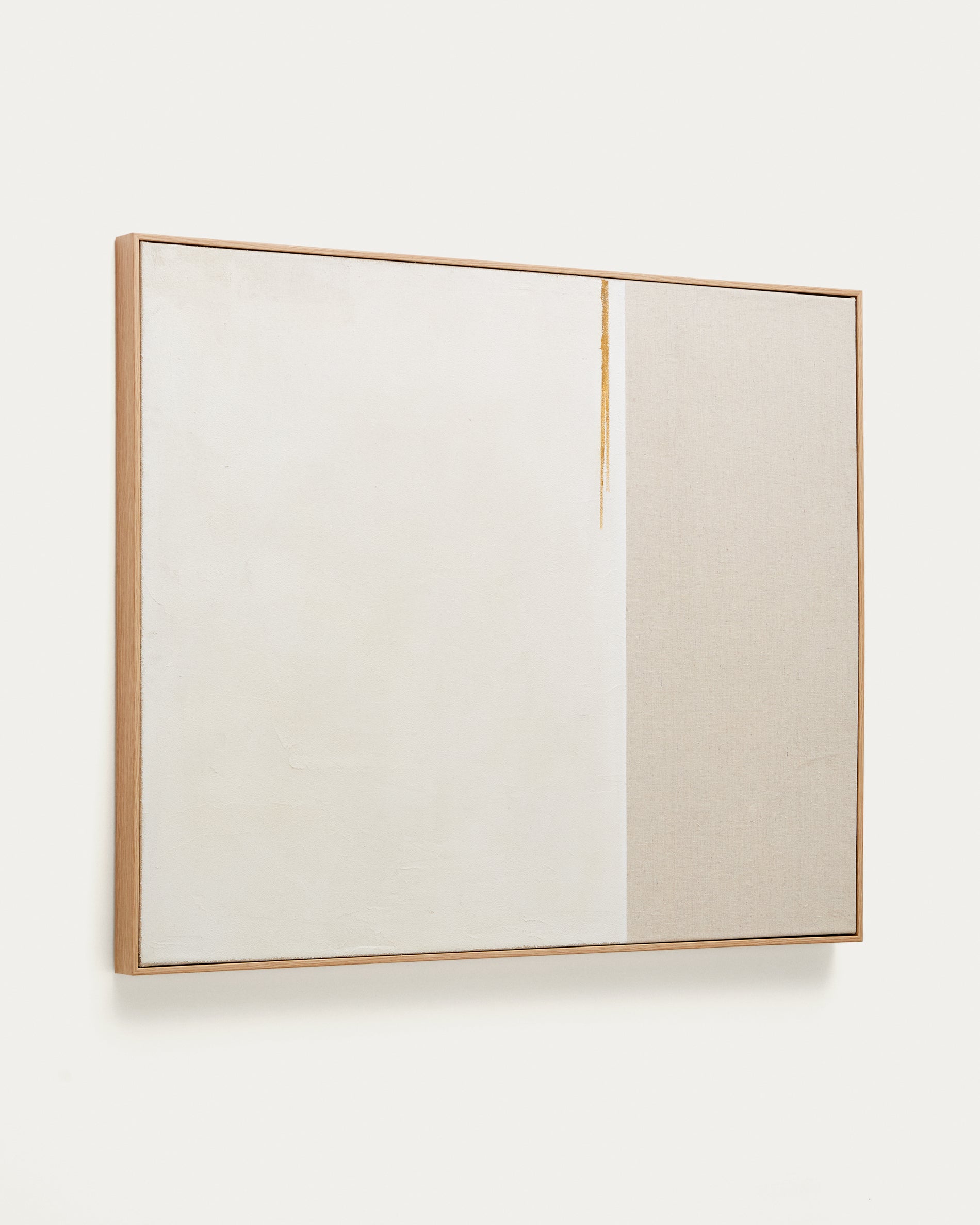 Salin absztrakt festmény vízszintes lencsíkkal 80 x 100 cm