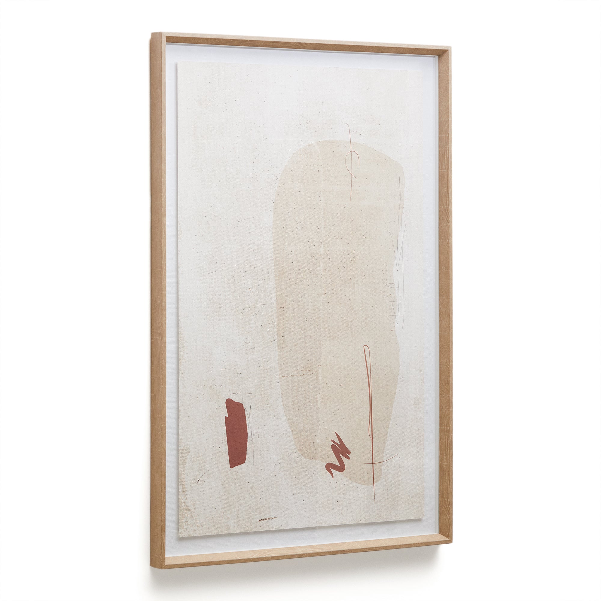Sormi abstract beige painting 60 x 90 cm - Product Image