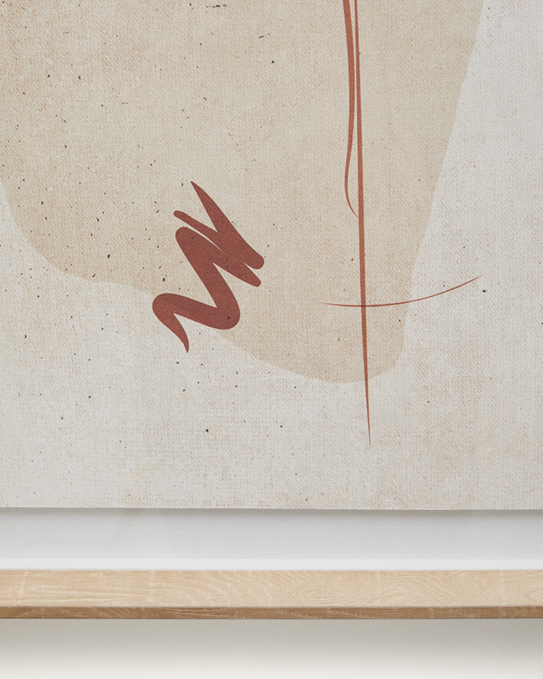 Sormi abstract beige painting 60 x 90 cm - Detail