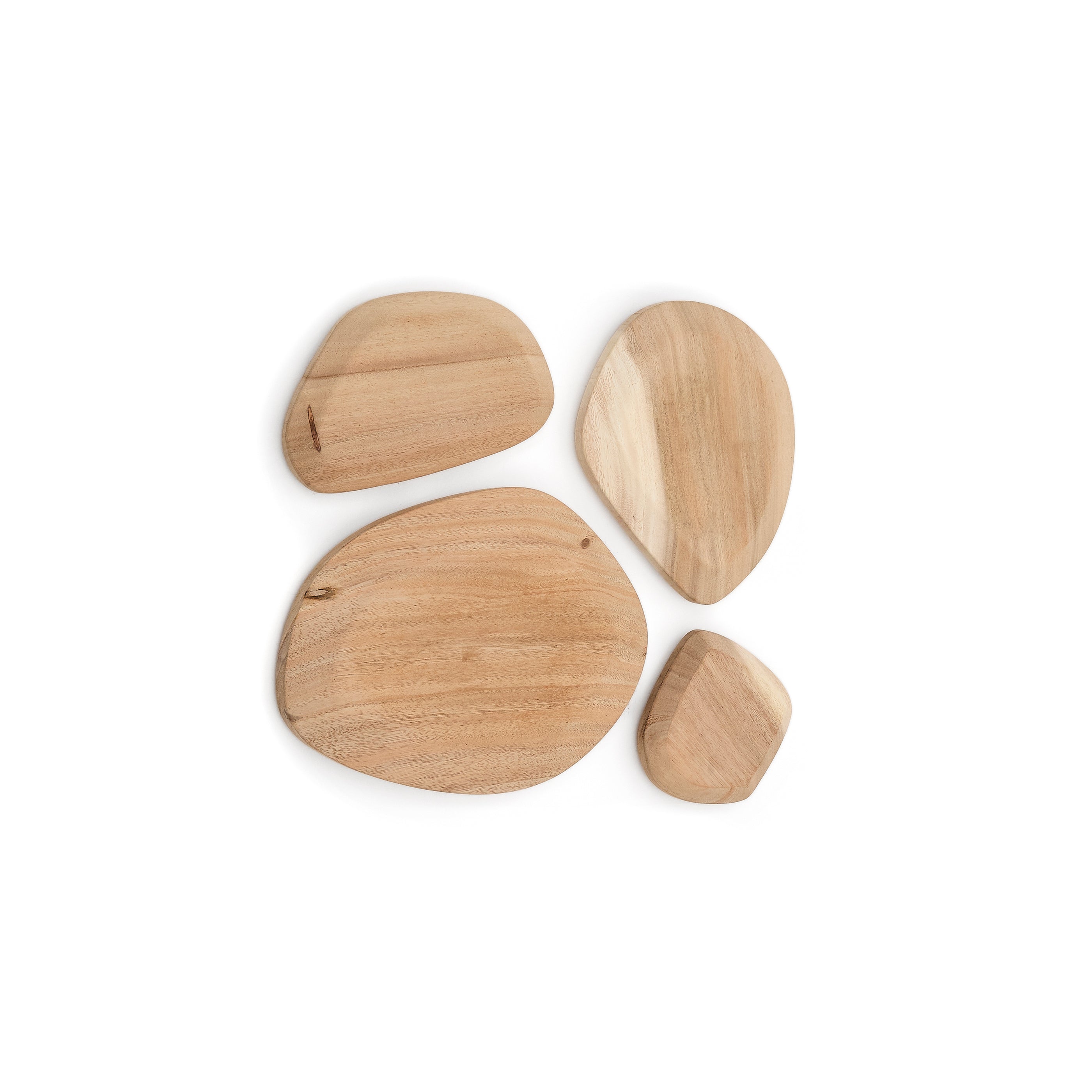 Selem Set of 4 mungur wood wall panels