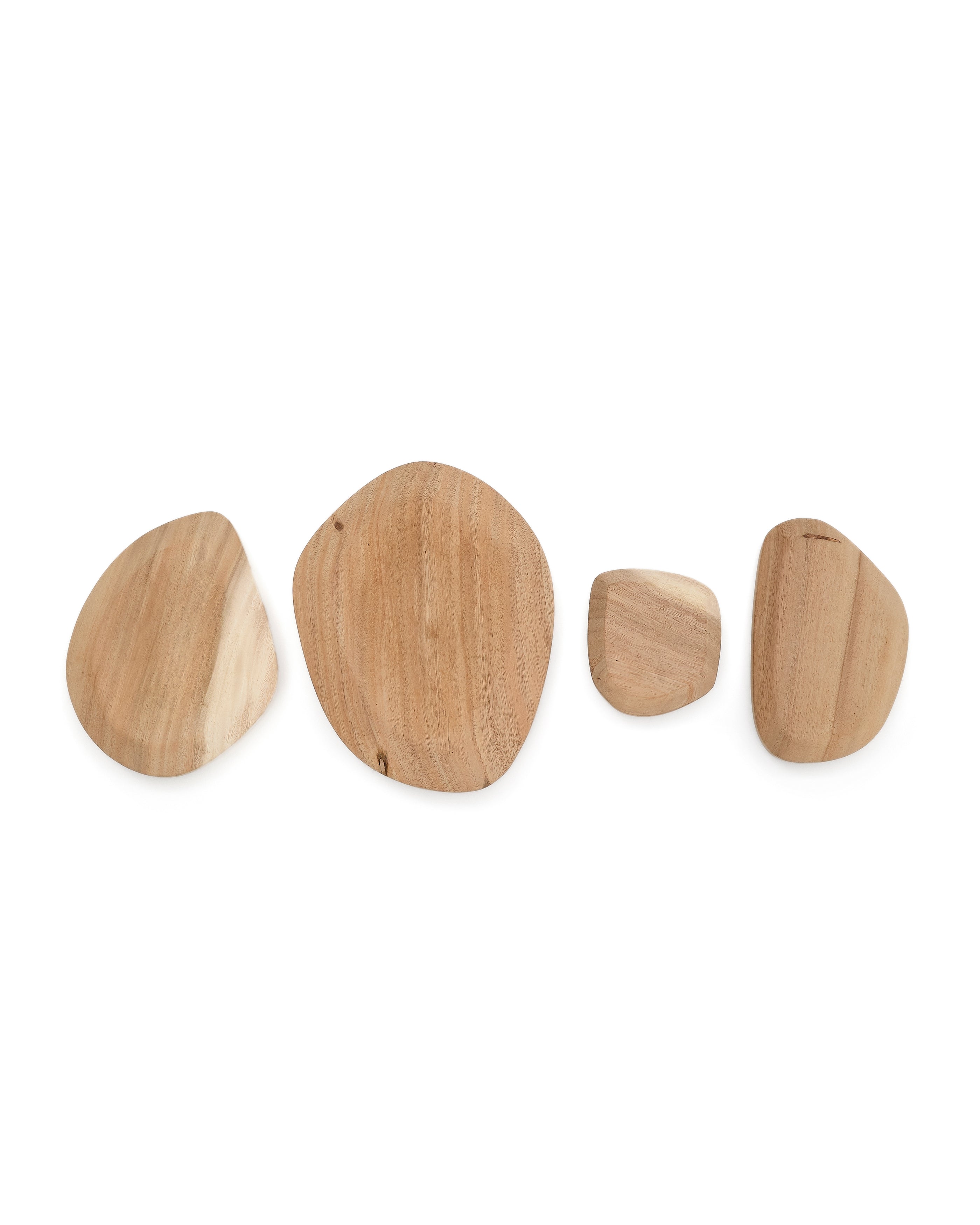Selem Set of 4 mungur wood wall panels - Product Image