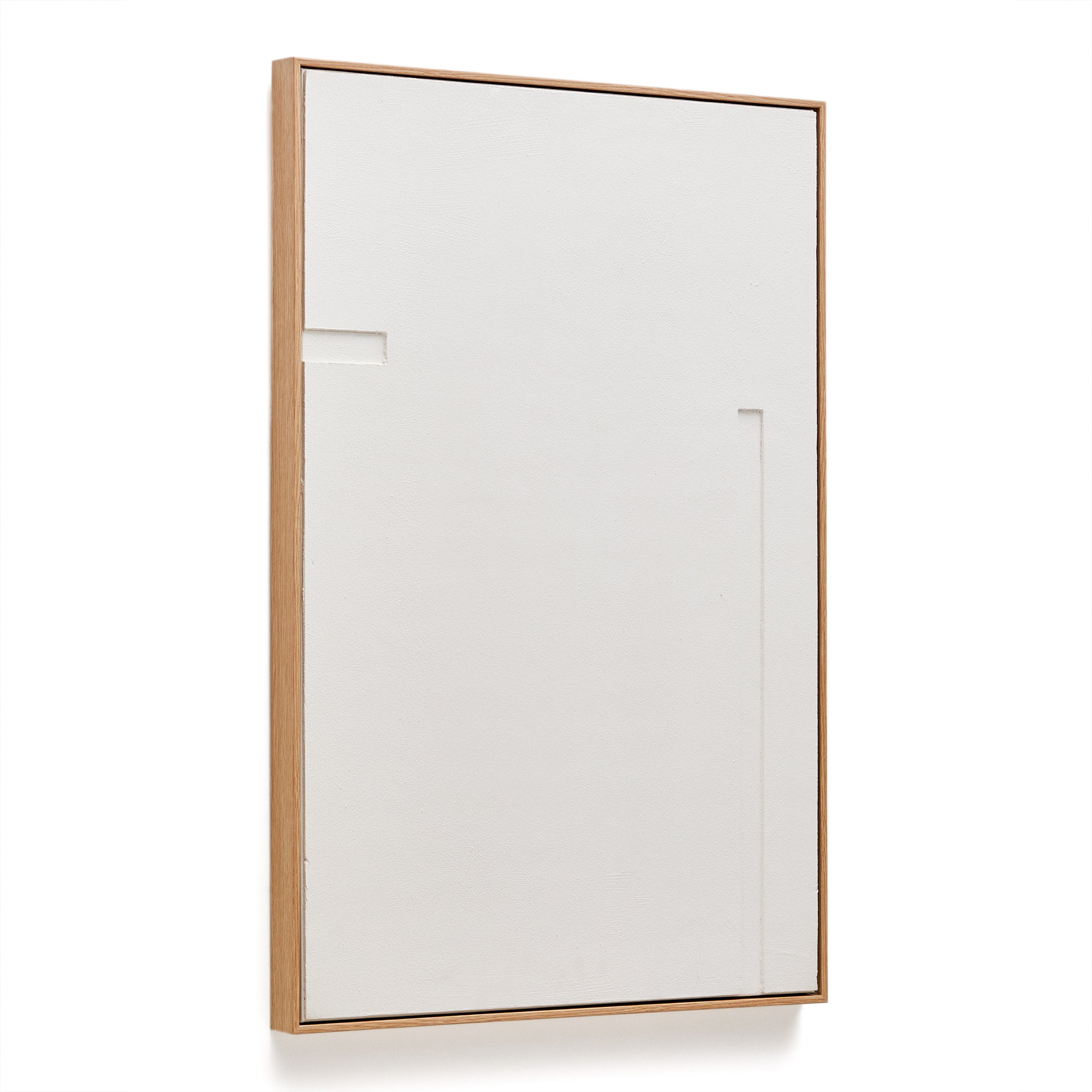Sefri picture with straight geometric shapes in white 60 x 90 cm - Product Image