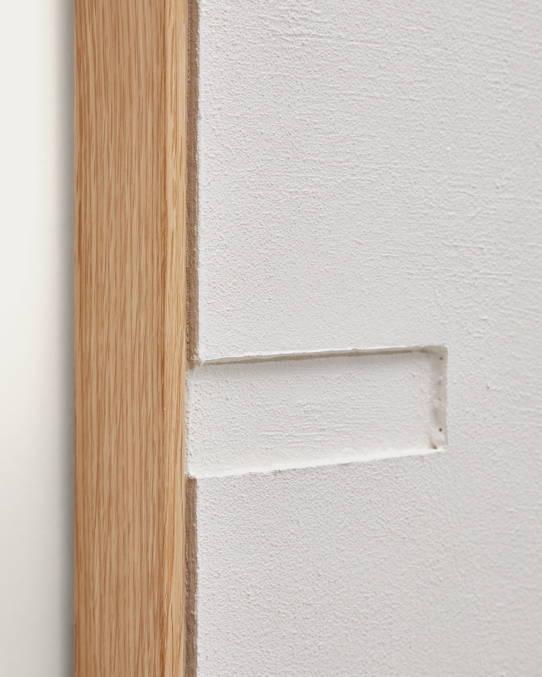 Sefri picture with straight geometric shapes in white 60 x 90 cm - Detail