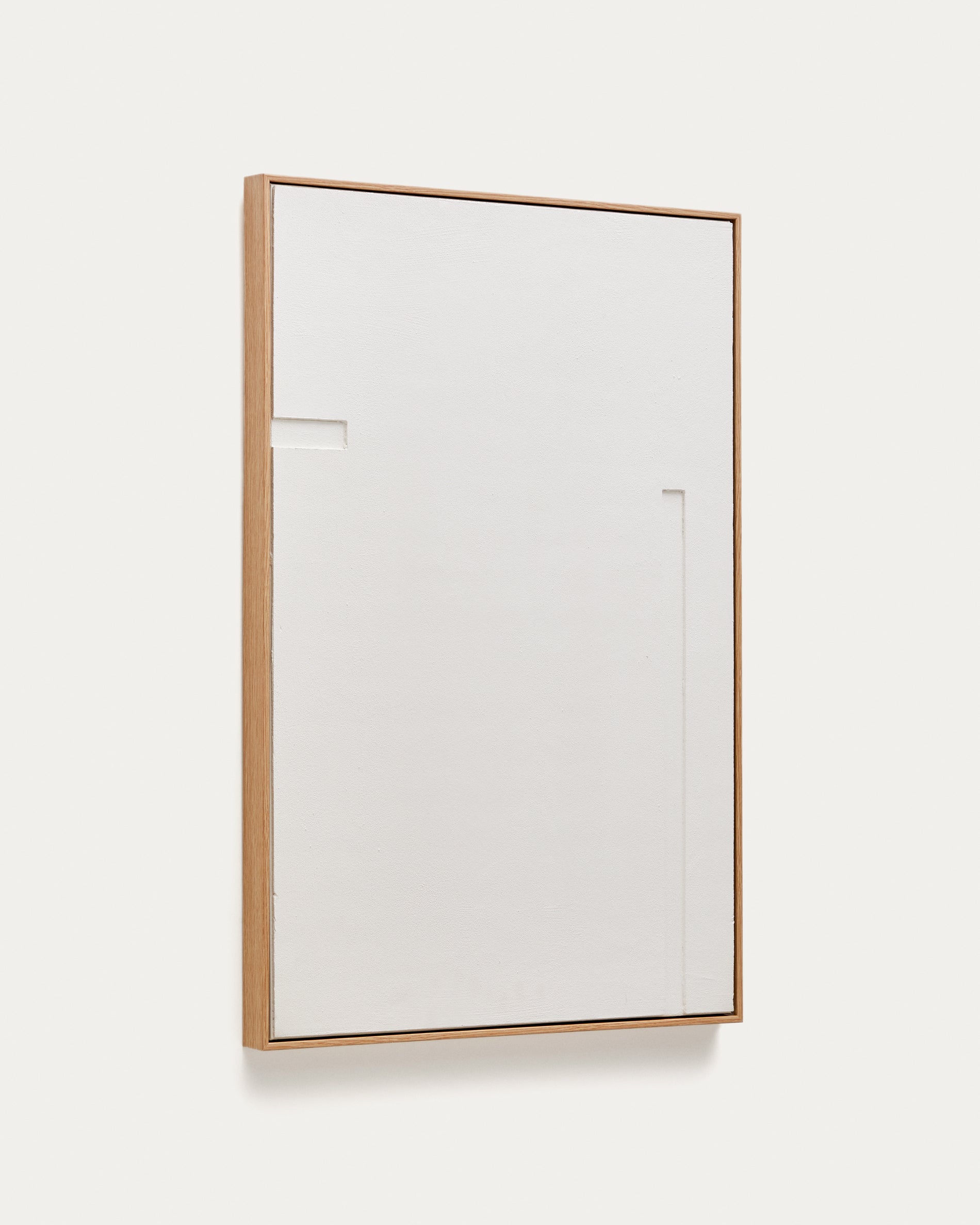 Sefri picture with straight geometric shapes in white 60 x 90 cm - Product View