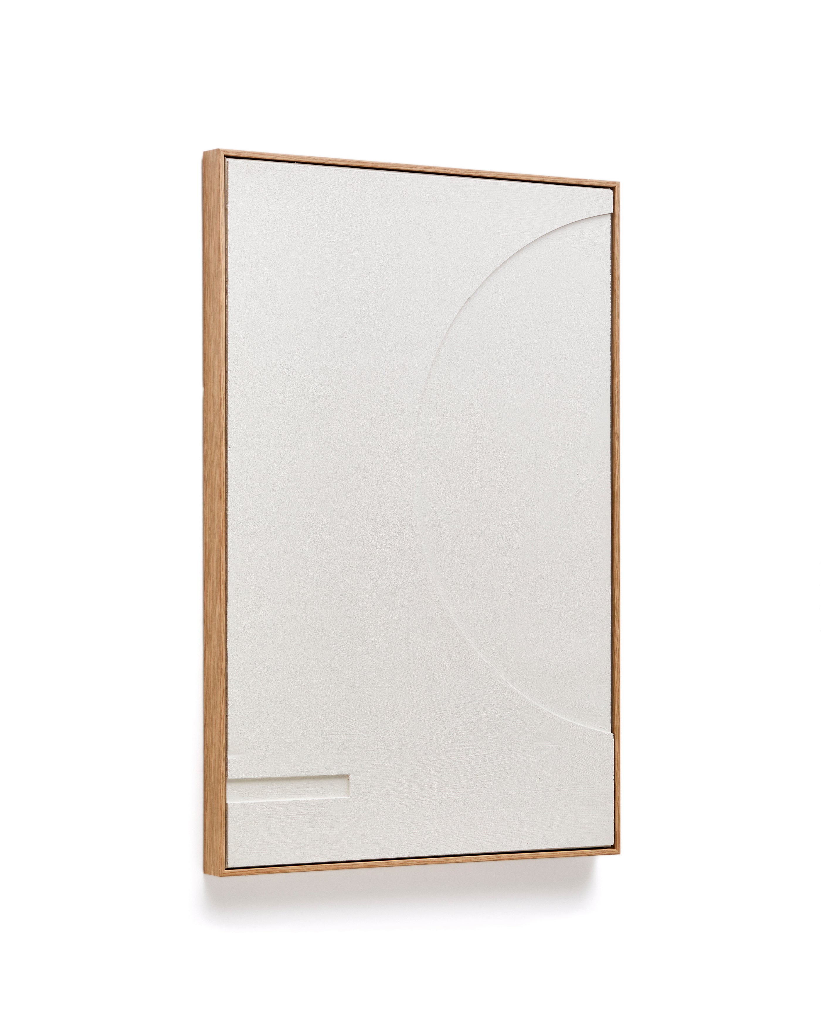 Sefri picture with circular geometric shapes in white 60 x 90 cm - Product Image