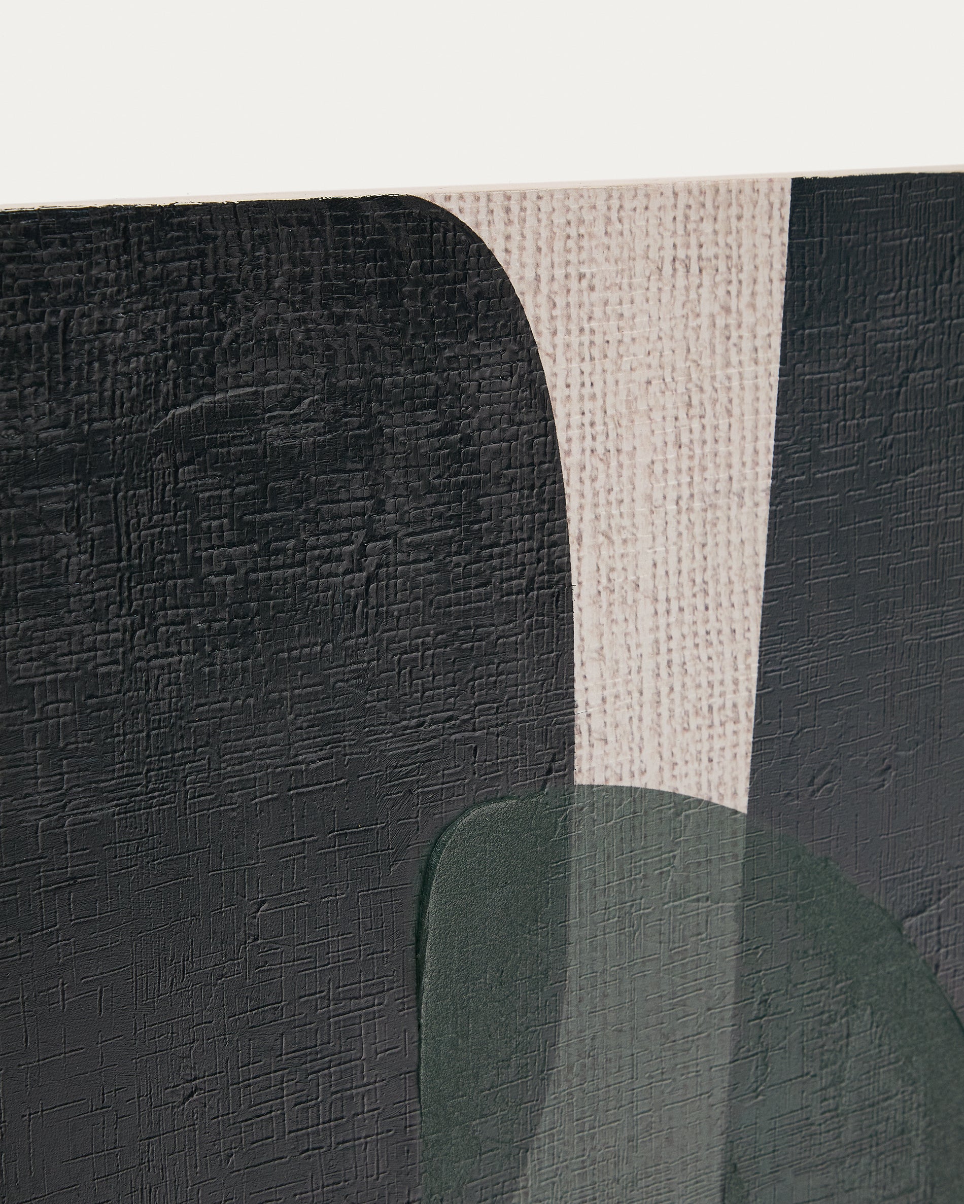 Nemsa blue and green abstract canvas, 90 x 60 cm - Detail