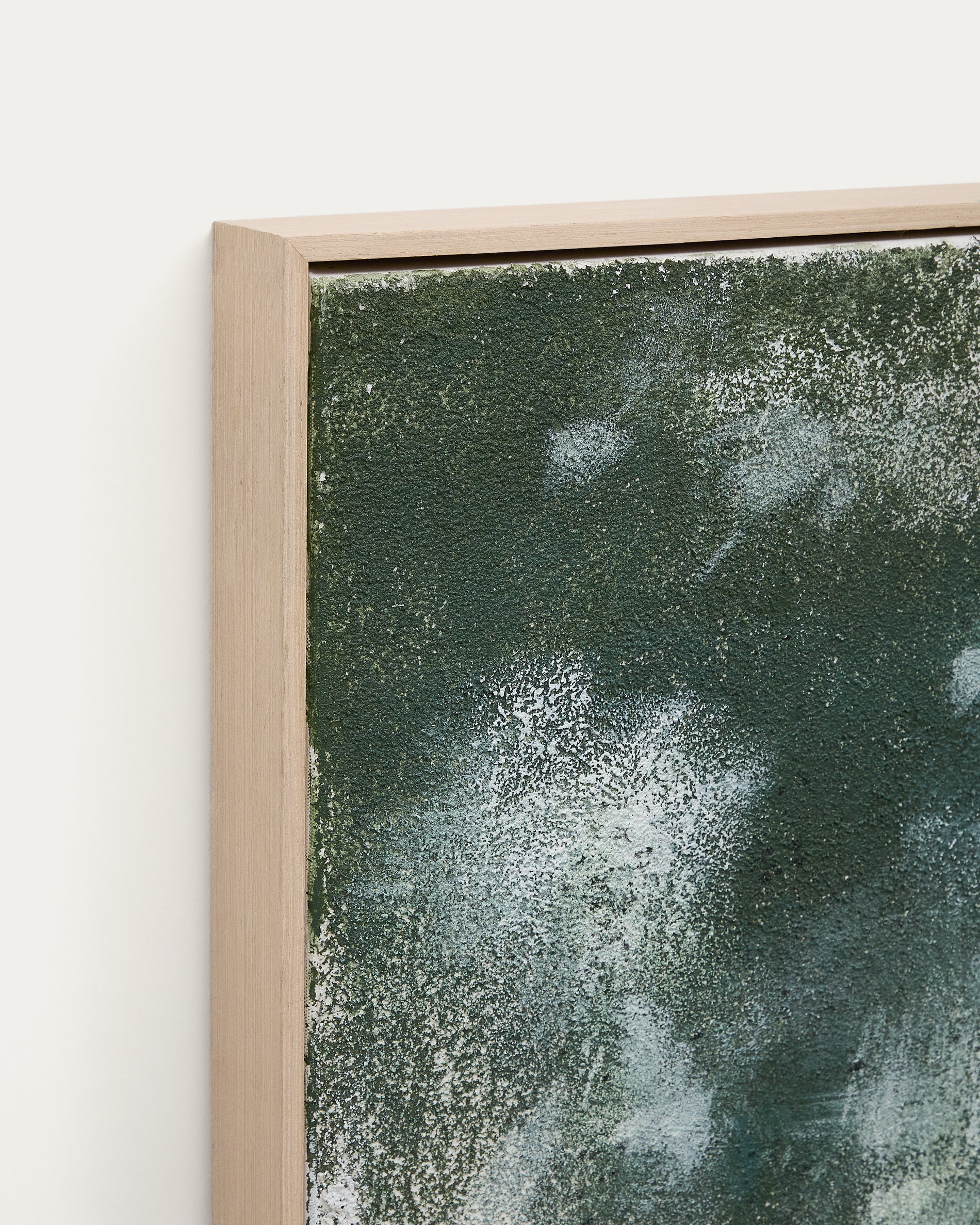 Selnar green abstract picture, 202 x 122 cm - Detail