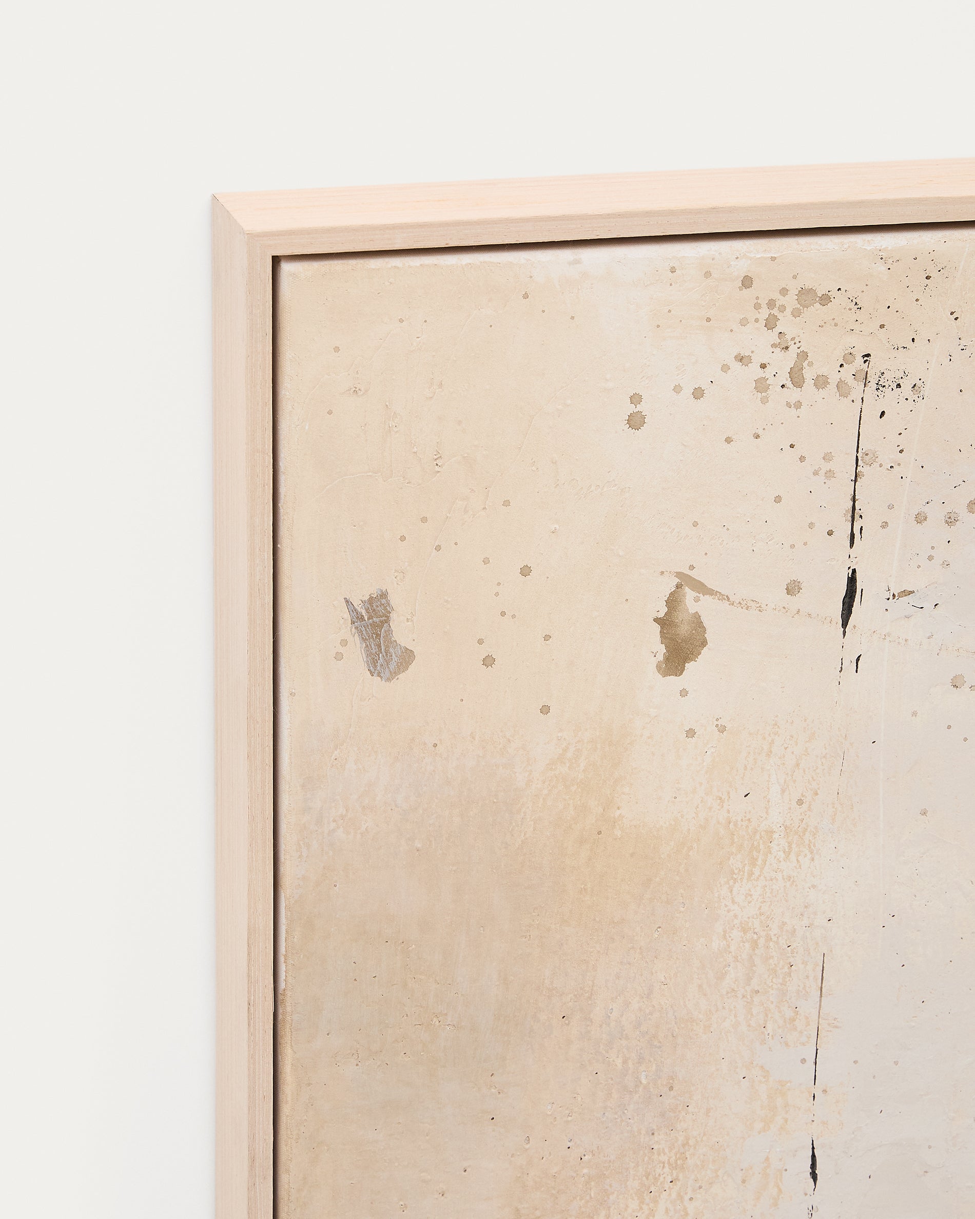 Silpa dark beige abstract picture, 182 x 47 cm - Detail