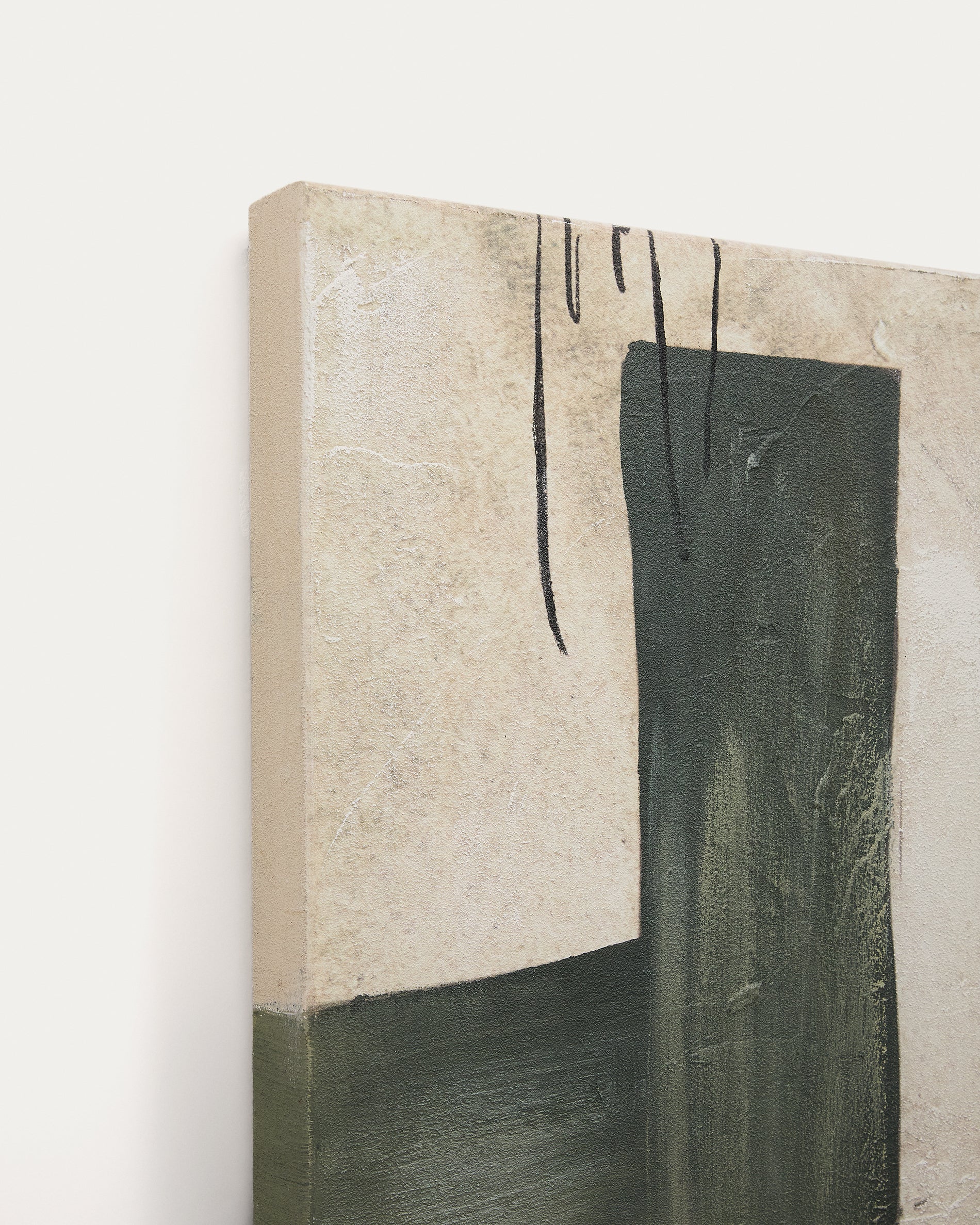 Fida, zöld absztrakt vászon, 180 x 140 cm