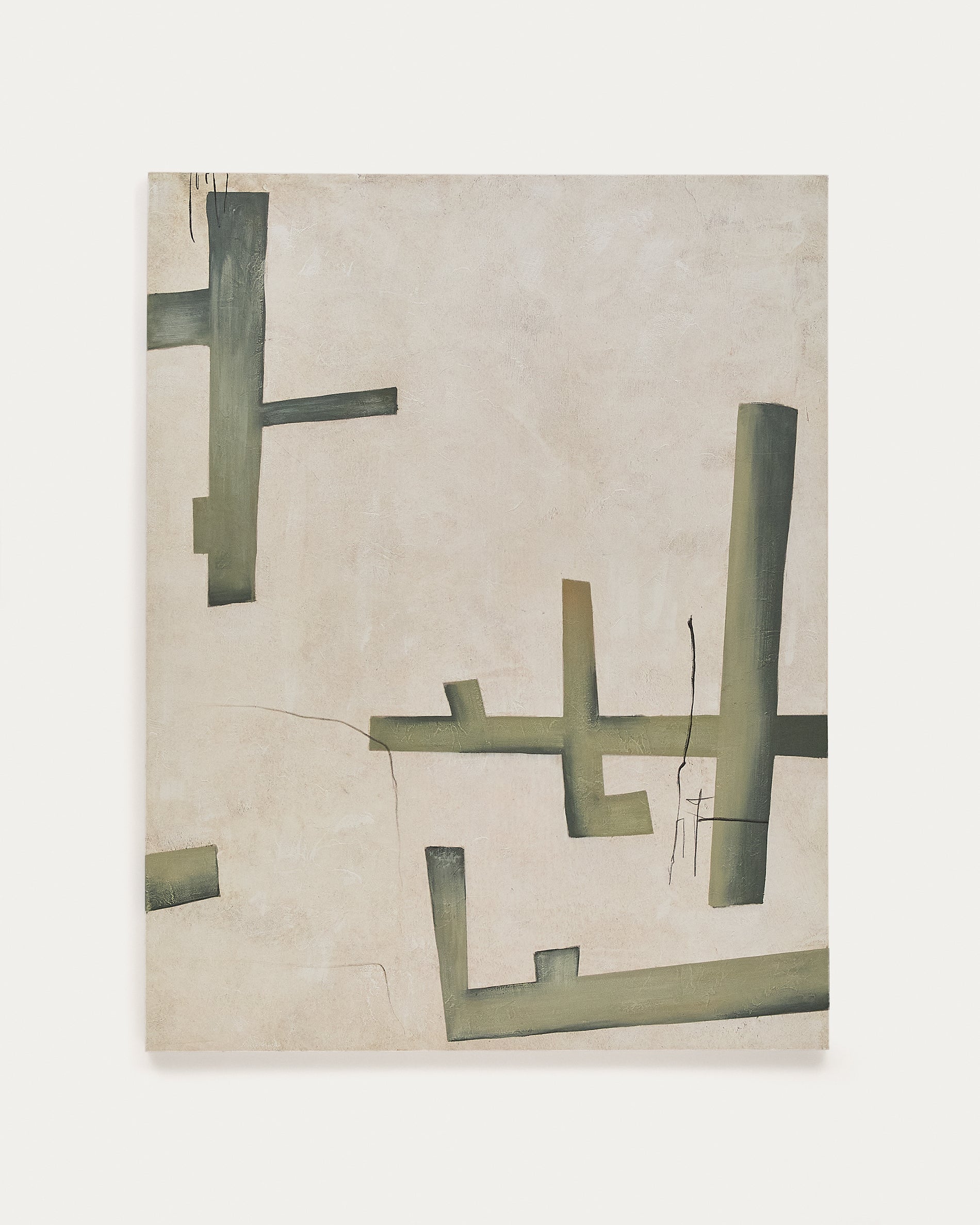 Fida, zöld absztrakt vászon, 180 x 140 cm