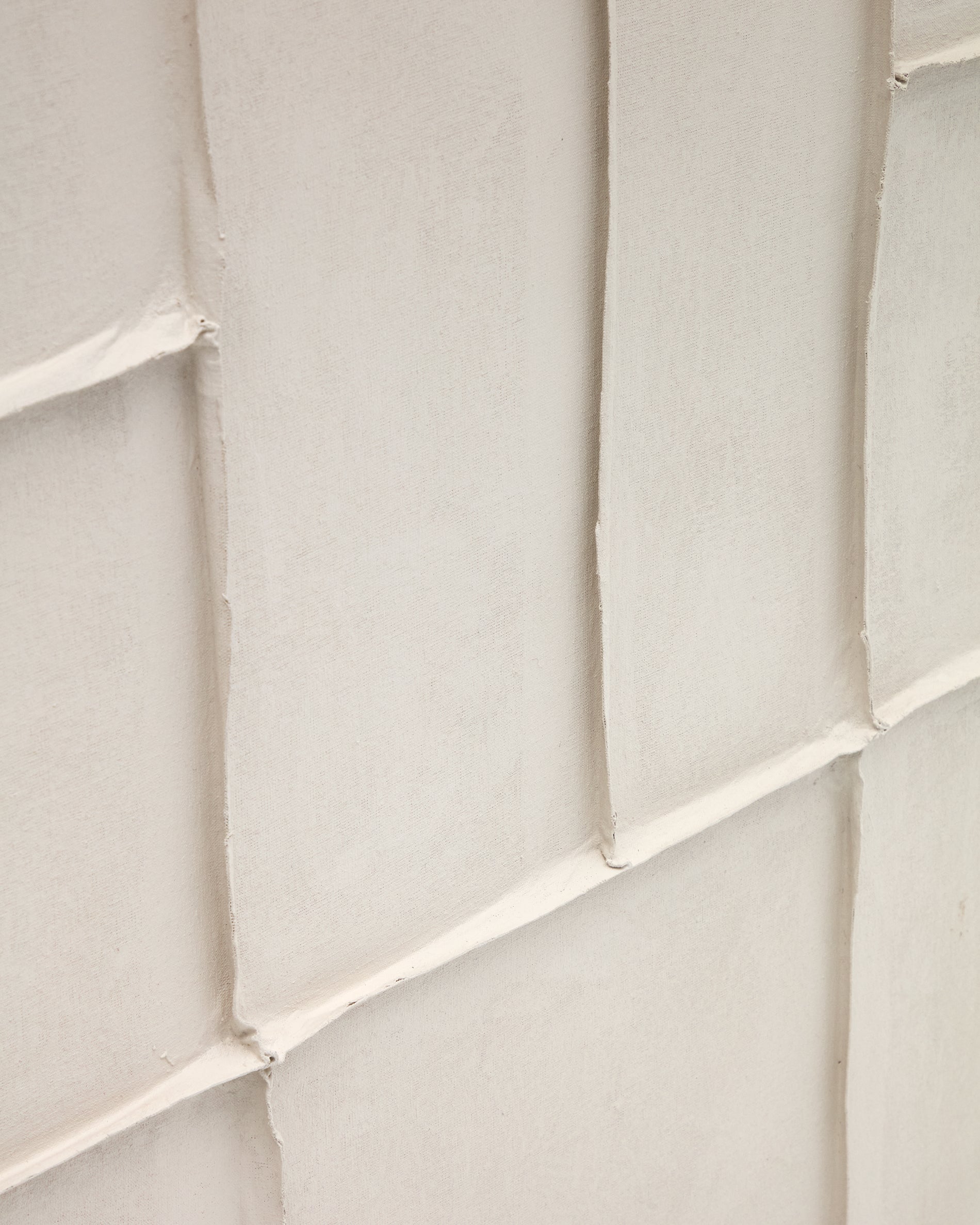 Klis white linen picture with geometric shapes, 120 x 200 cm - Detail