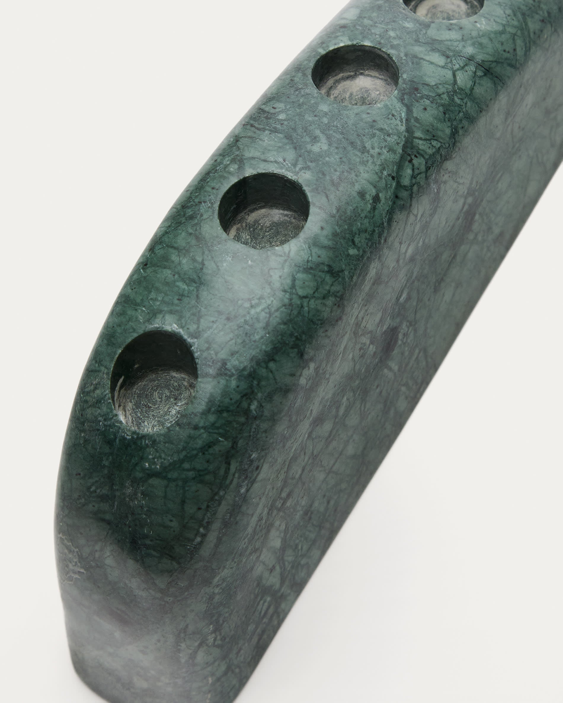 Signe nagy, zöld márvány gyertyaállvány, 10 cm