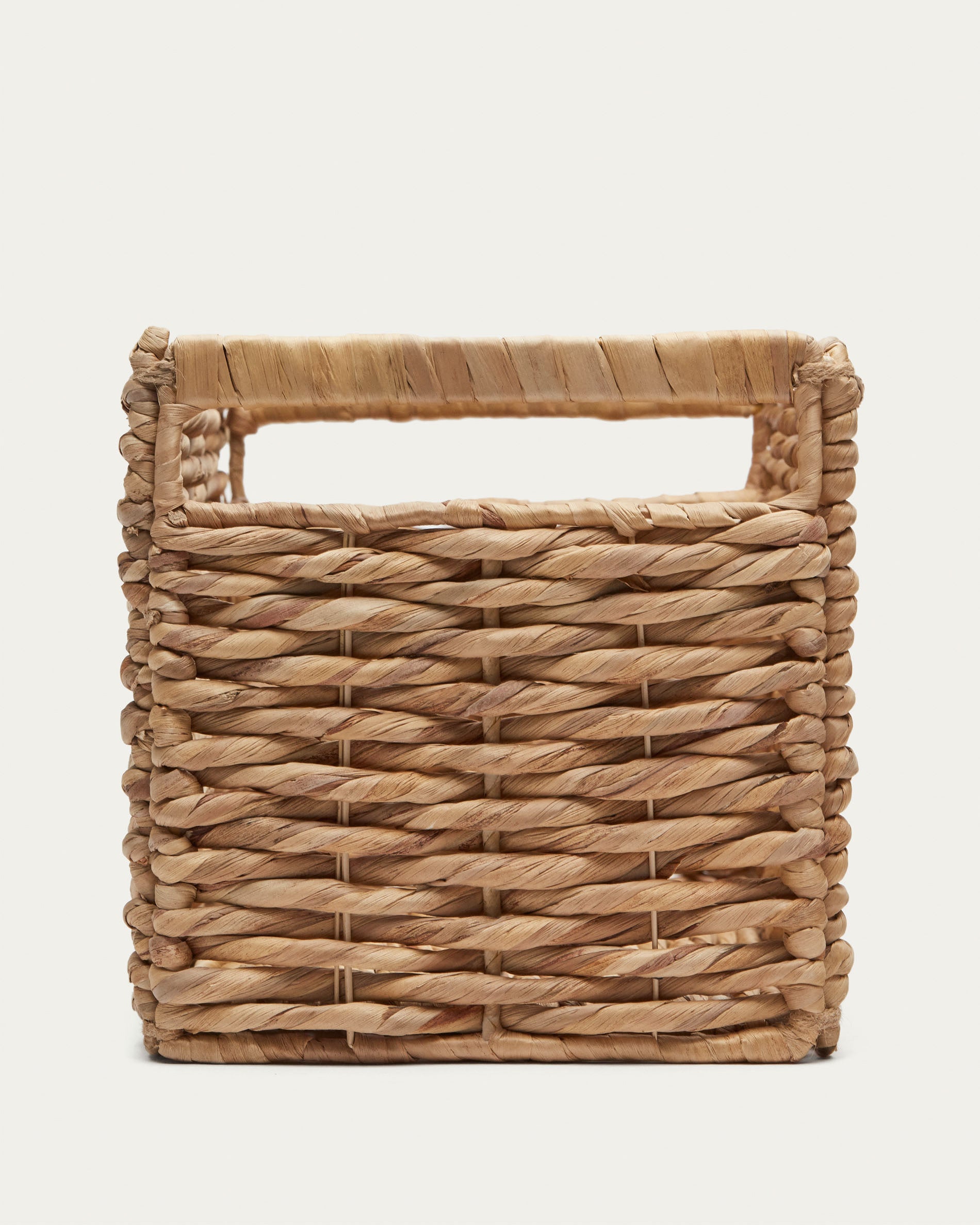 Words basket made from natural fibres with a natural finish - Product View