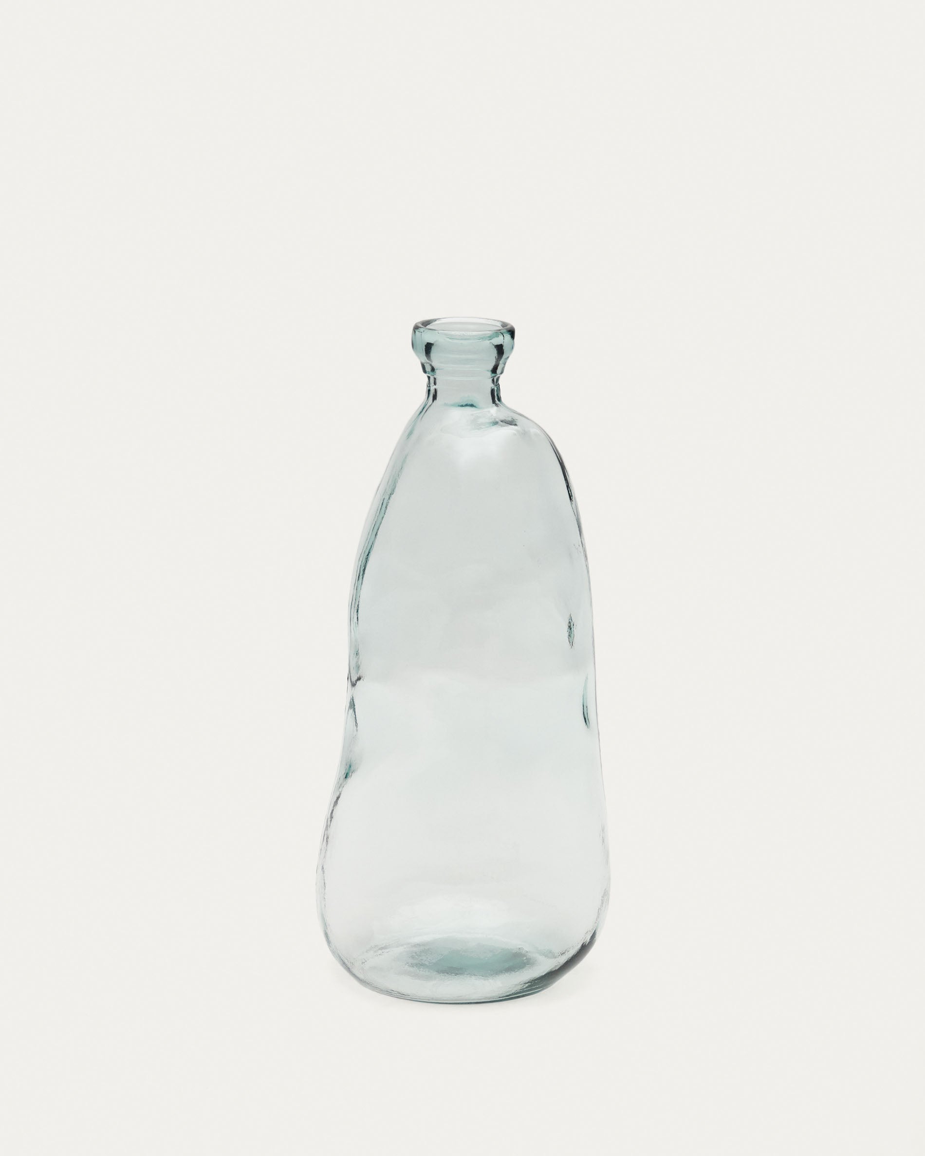 Brenna vase in 100% recycled transparent glass, 51 cm - Product View