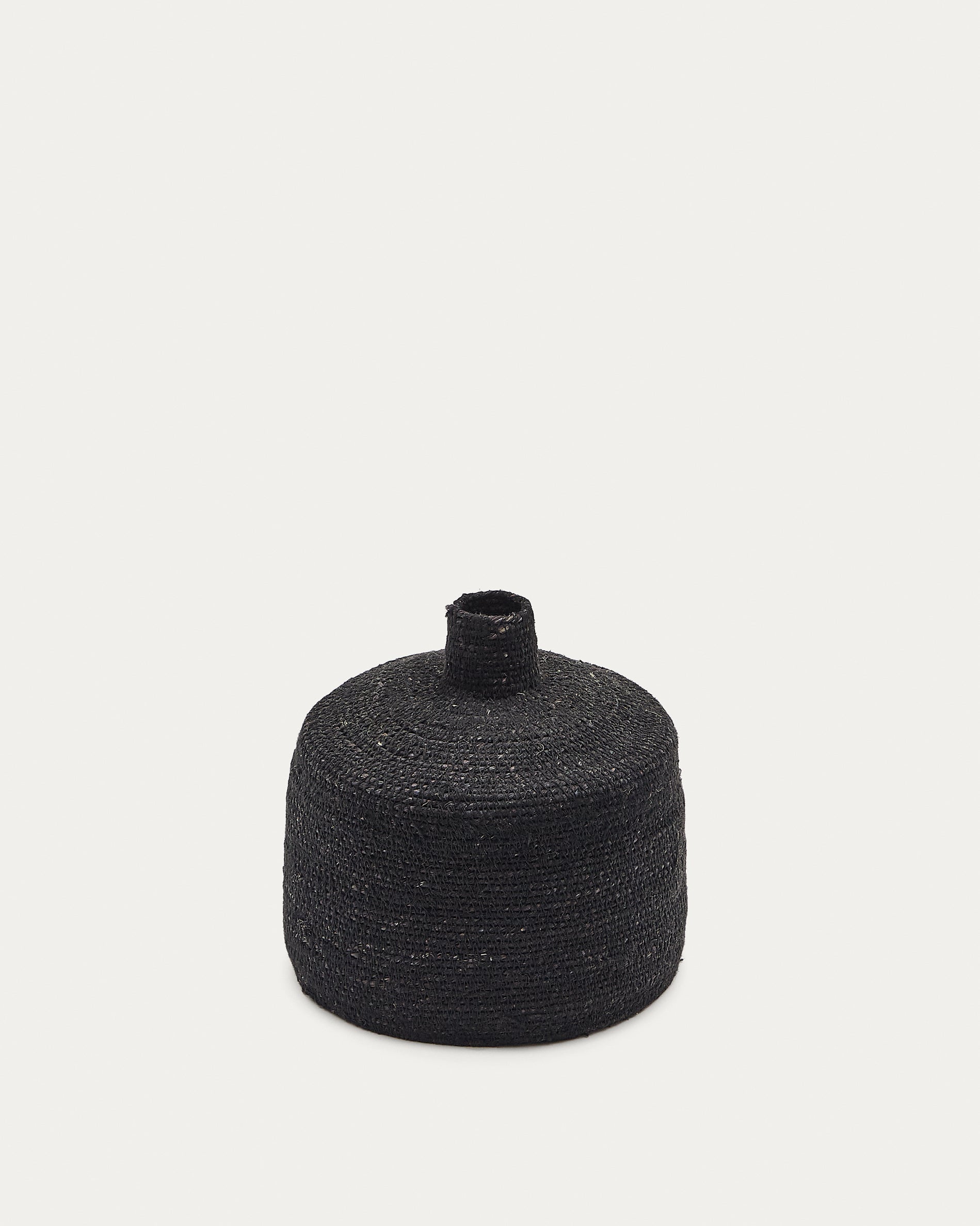 Salinas vase made of natural fibres with a natural finish 20 cm - Product View