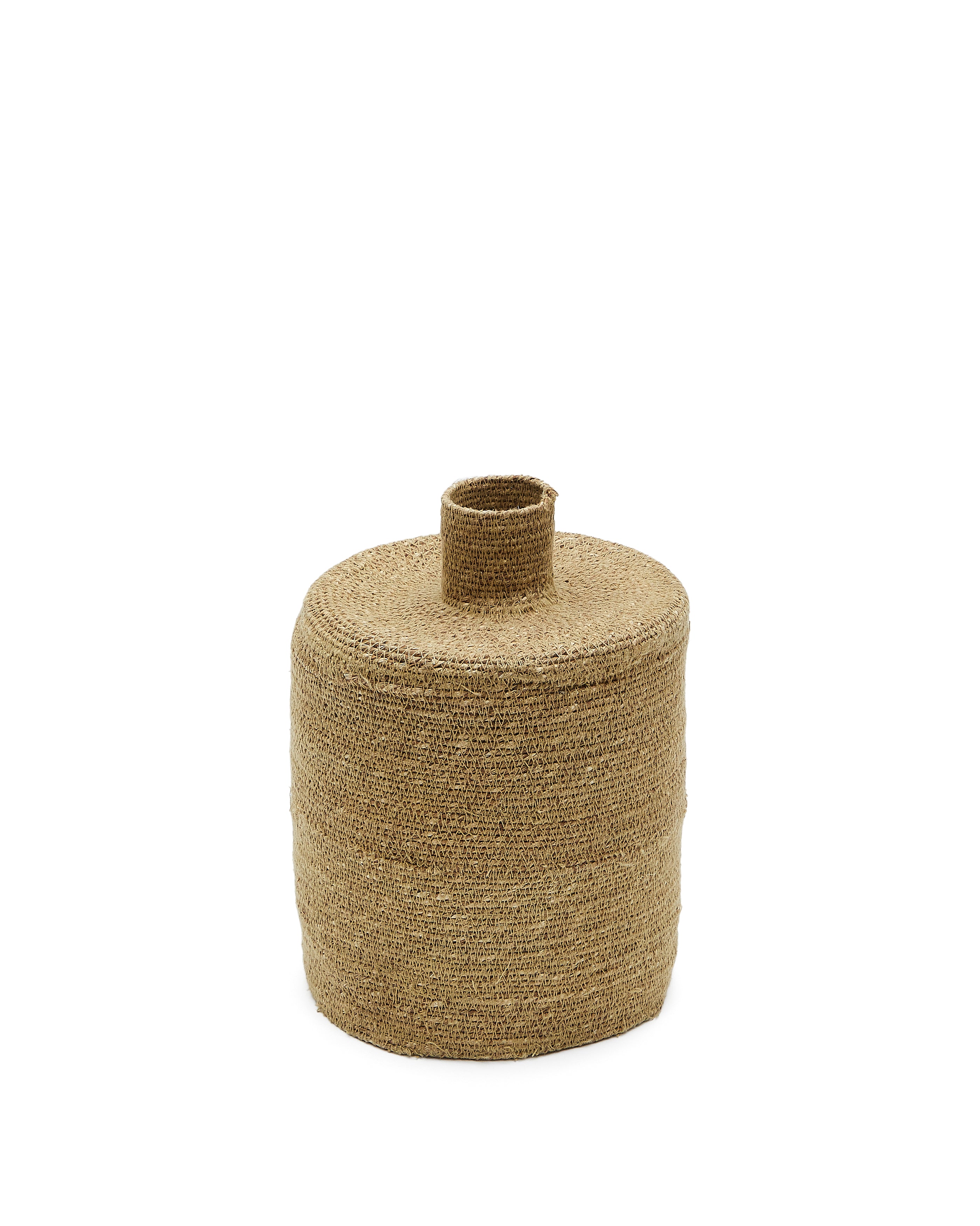 Salinas vase made of natural fibres with a natural finish 30 cm - Product Image