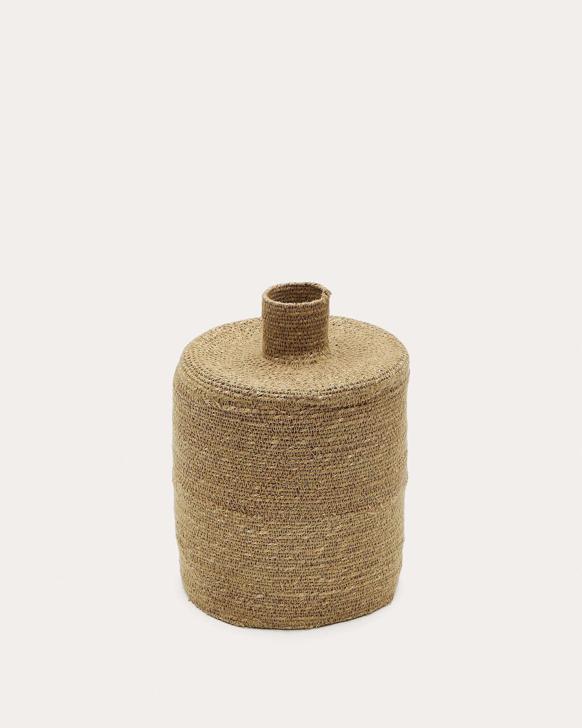 Salinas vase made of natural fibres with a natural finish 30 cm - Product View