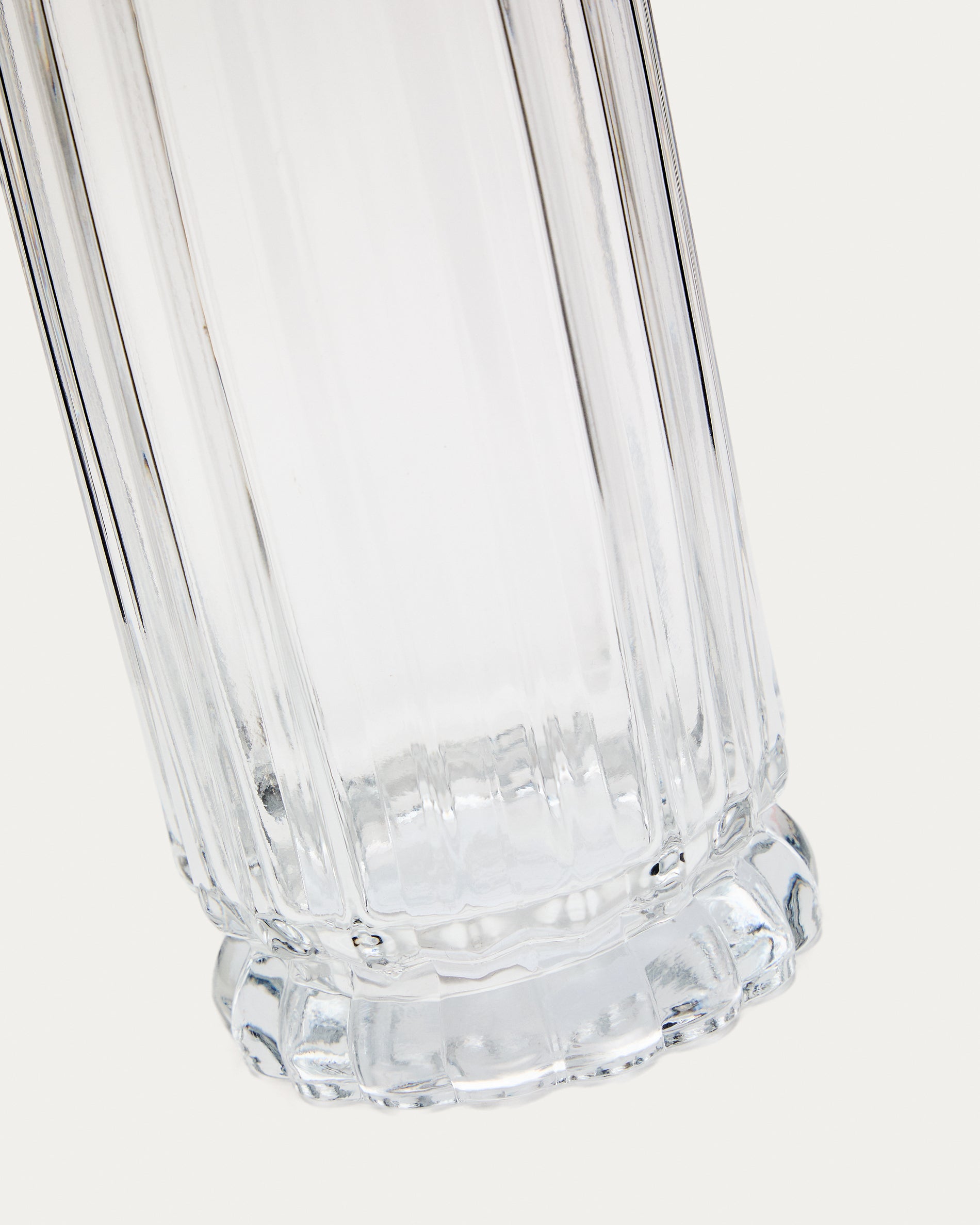 Neblan transparent glass vase, 25.5 cm - Detail