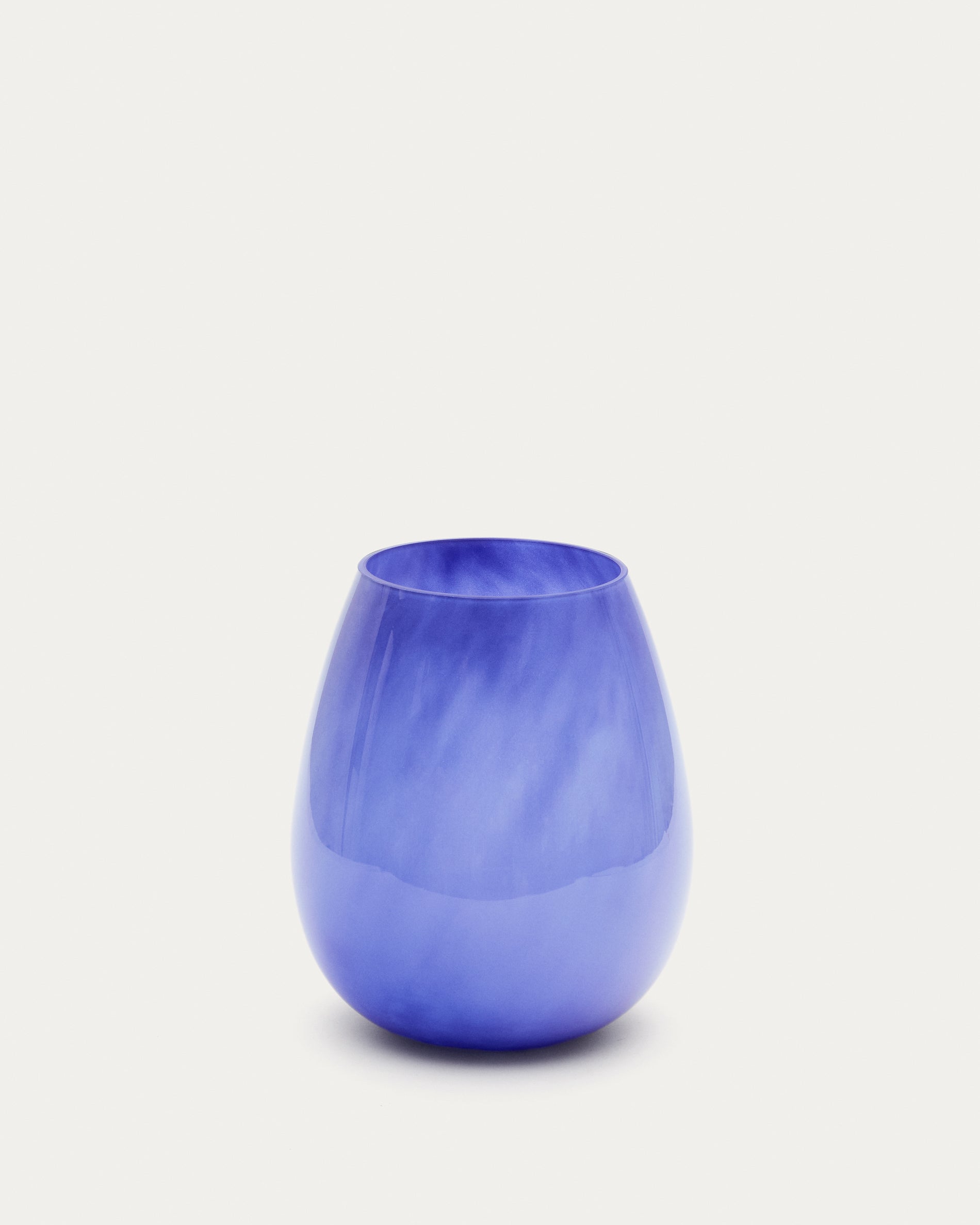 Kelse blue glass vase, 26 cm - Product View