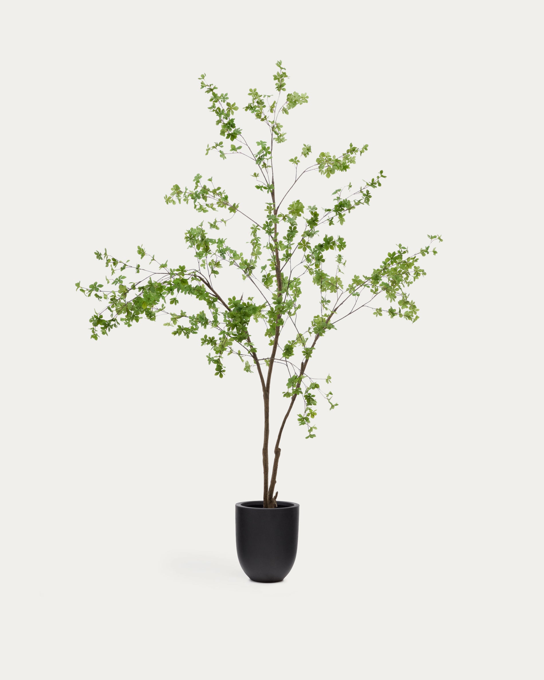 Enkianthus artificial tree with black pot 214 cm - Product View