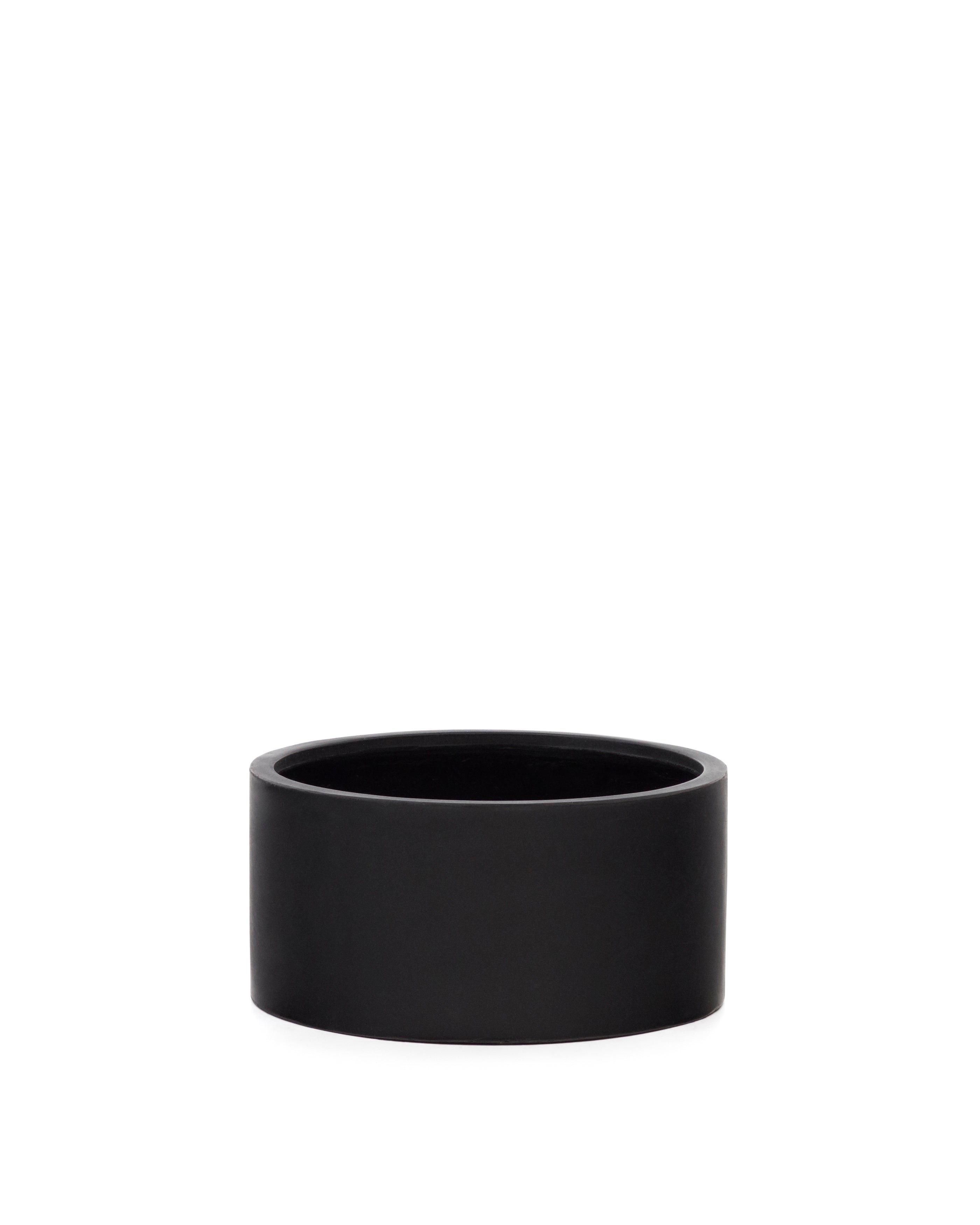 Aiguablava plant pot in black cement, Ø 62 cm - Product Image