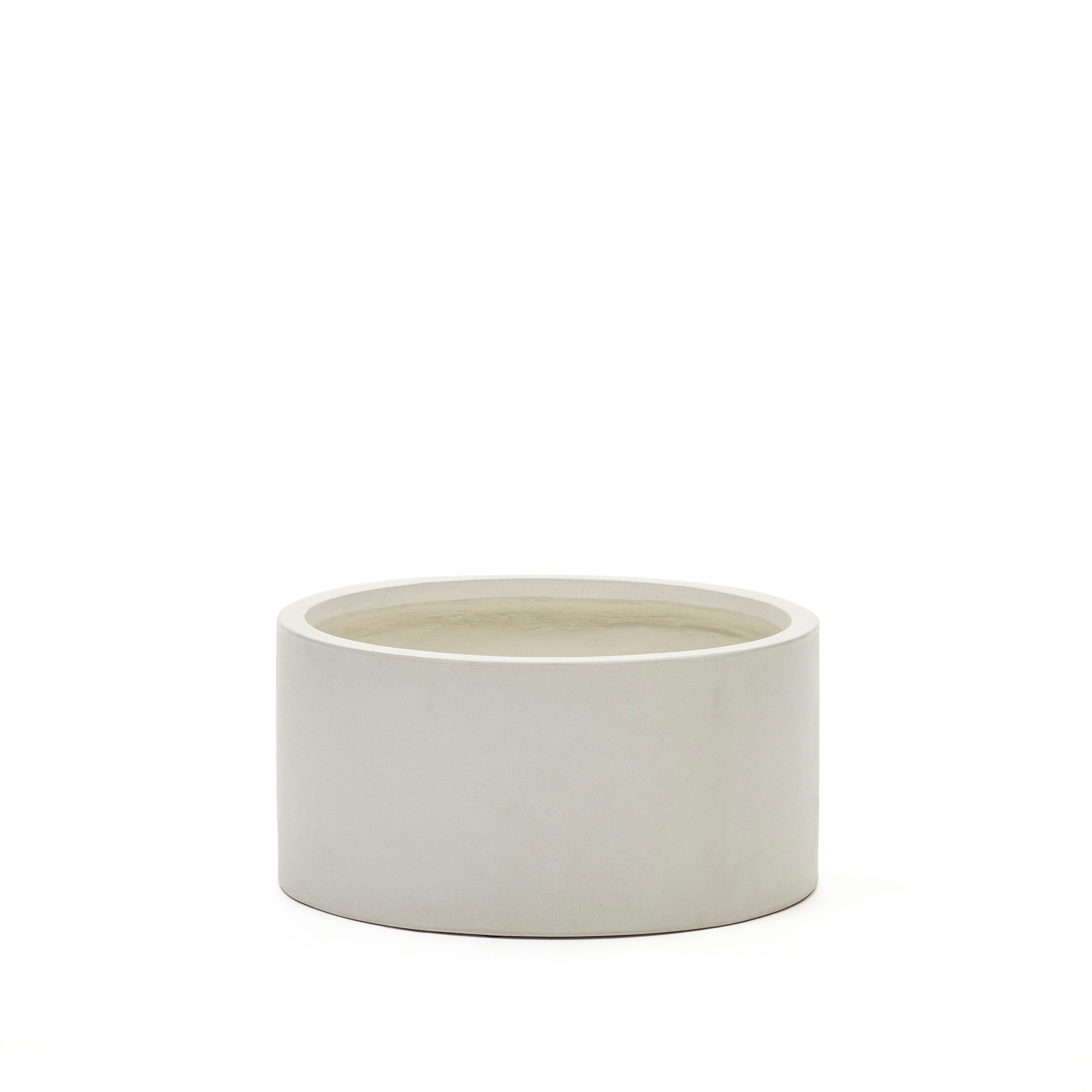Aiguablava plant pot in white cement, Ø 62 cm - Product Image
